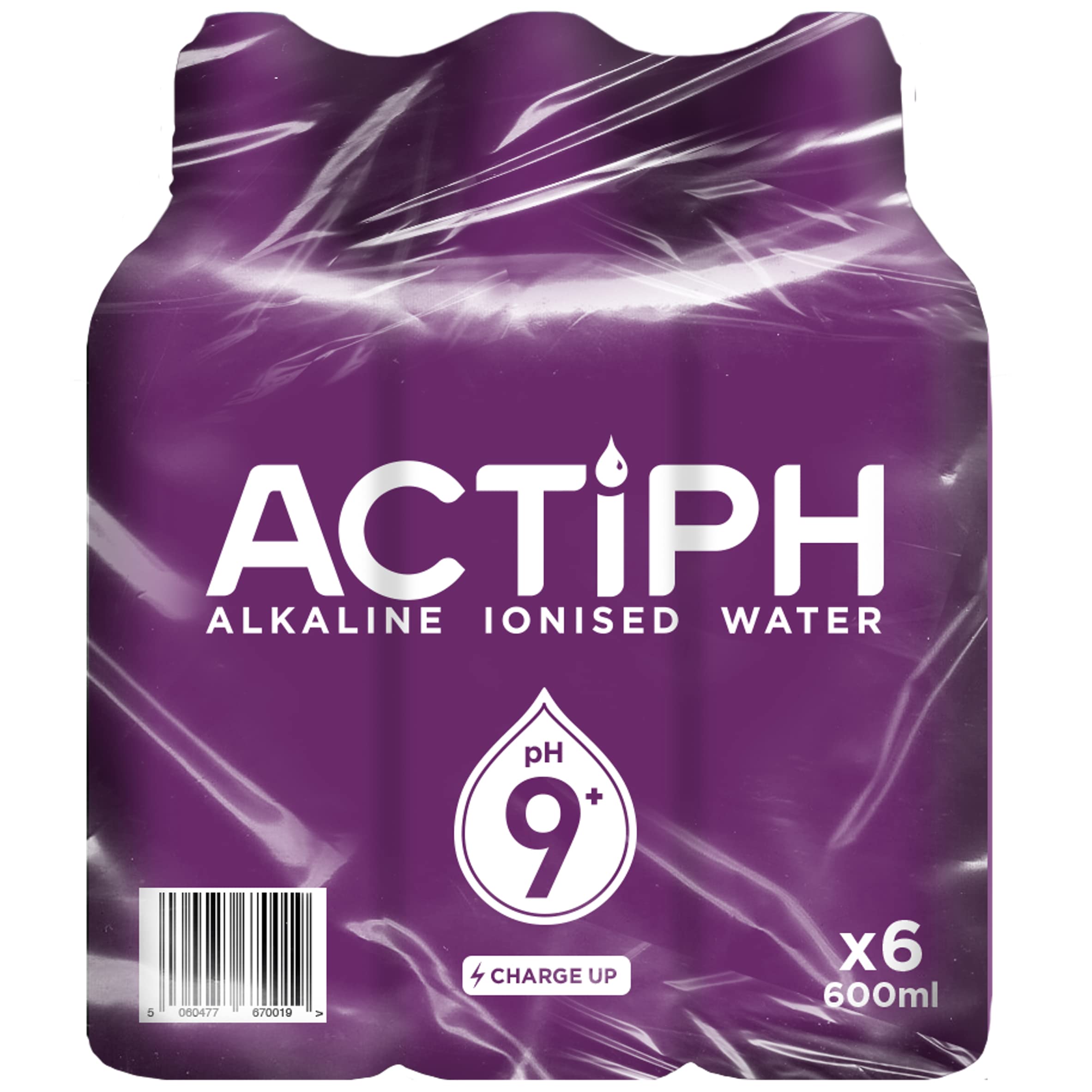 Buy Alkaline Ionised Spring Water pH9+ (6x 600ml) Purified with