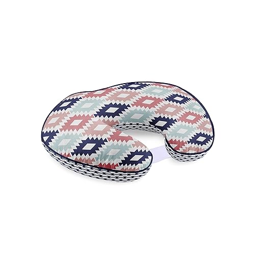 Miniatura 4 de Bacati - Almohada de lactancia Azteca ultrasuave 100% tela de algodón en un diseño moderno de dos caras, se adapta a todas las almohadas y