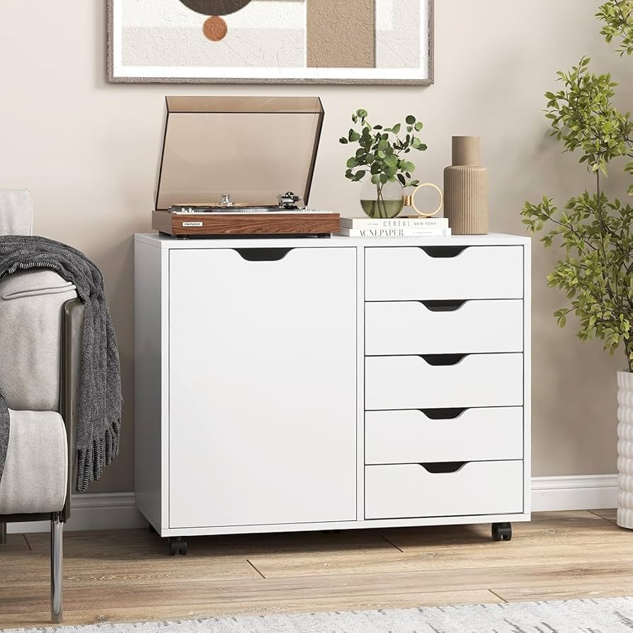 Amazon.co.jp: HomeSailing デスクワゴン 5杯引き出し オフィス