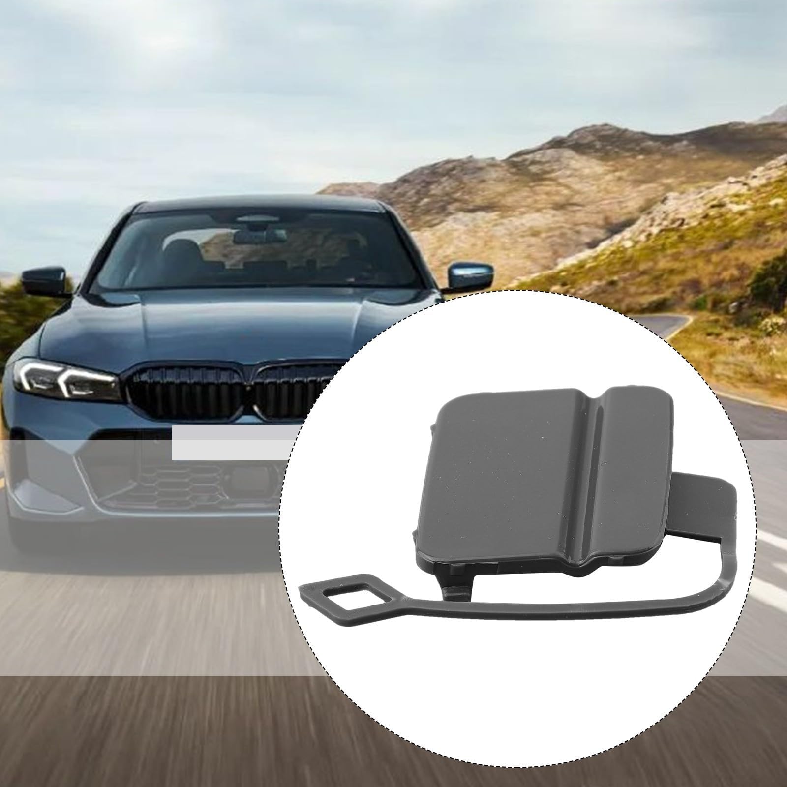 Abdeckung für Abschlepphaken, kompatibel mit BMW 3er E90 E91 Limousine und Touring Modelle 2005 2008