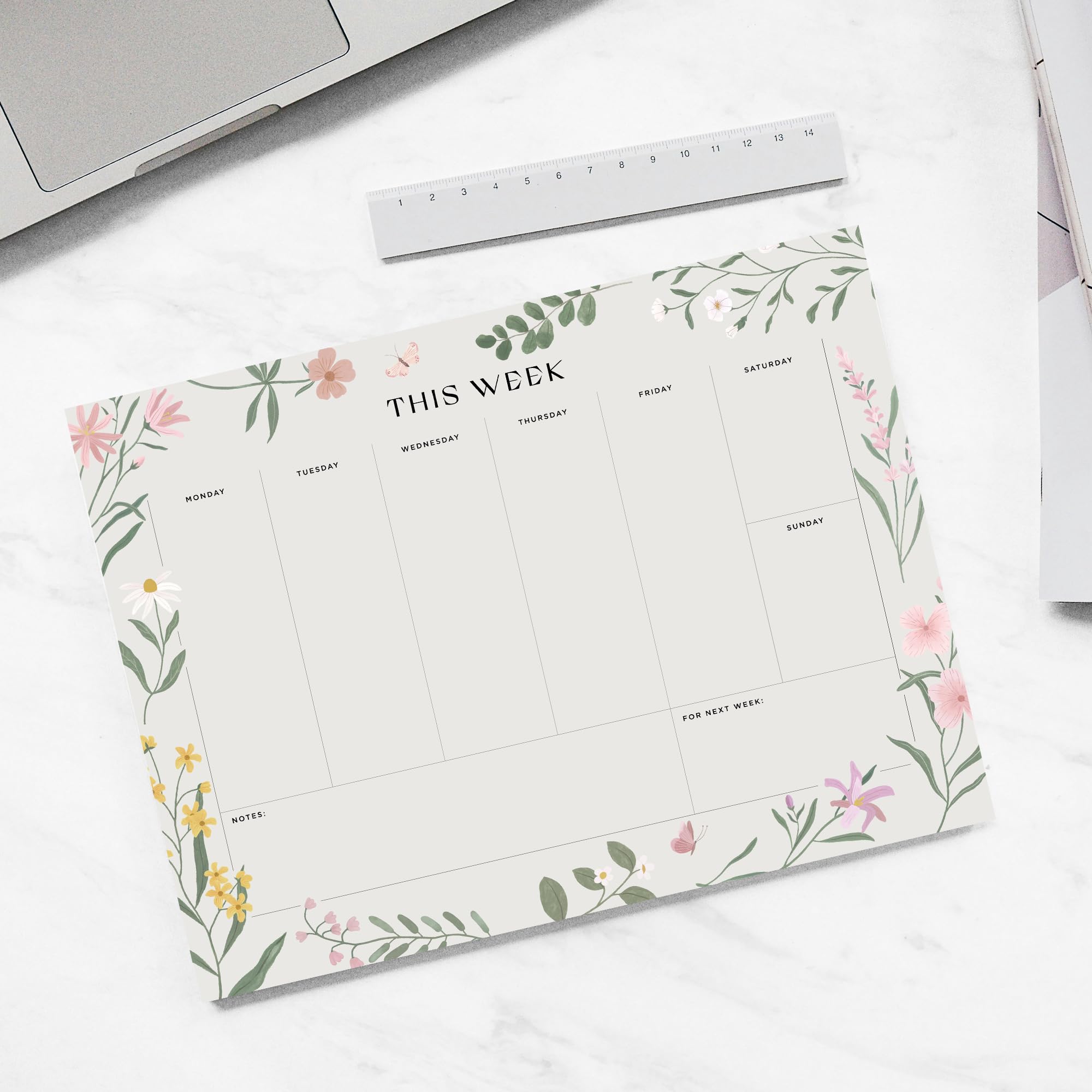 Weekly Planner Pad, 52 Undated Tear Off Sheet Planning Pad with Daily Schedule & To Do List, A4 Organiser - Image 4
