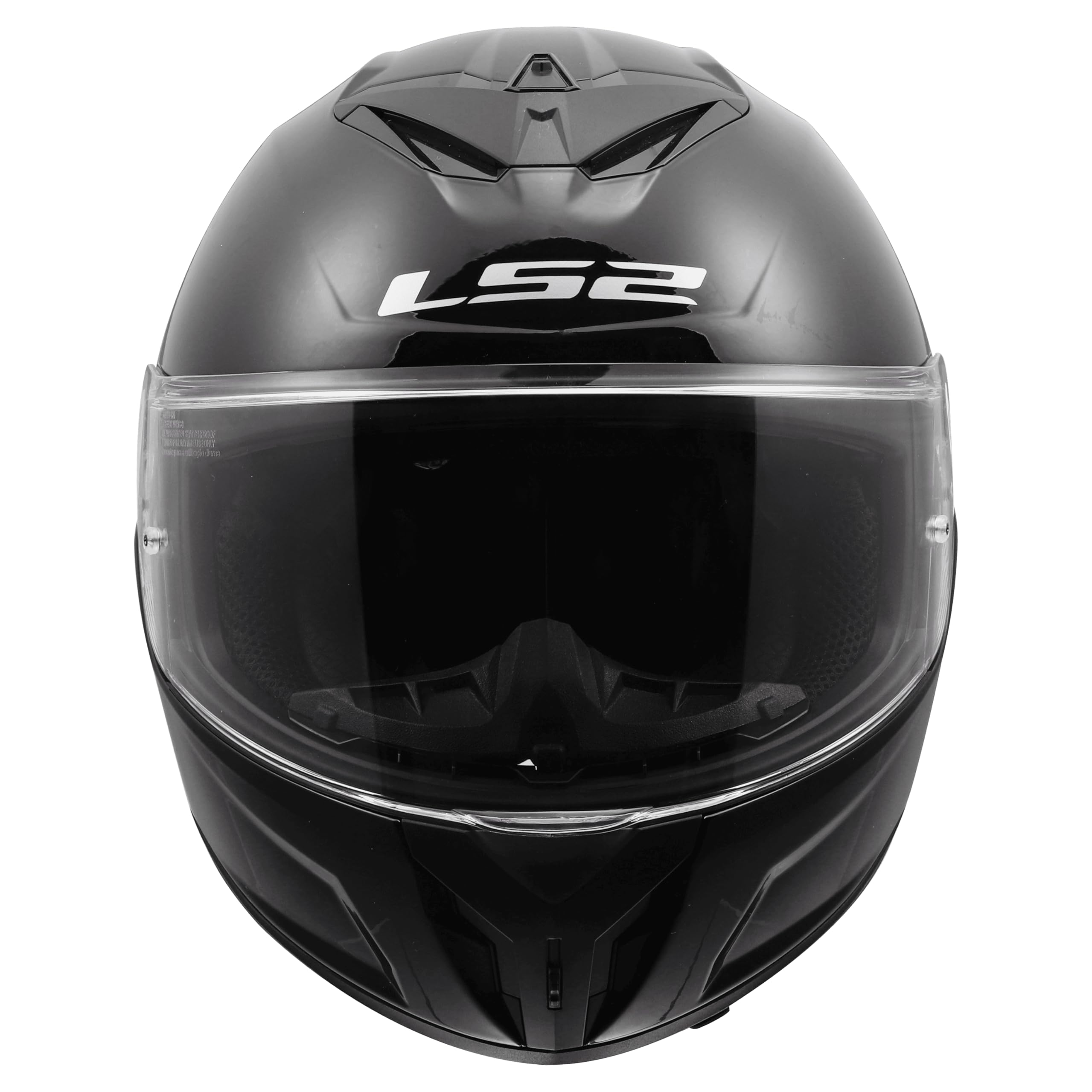 LS2, Casco Moto Integral RAPID III SOLID Gloss Black, M