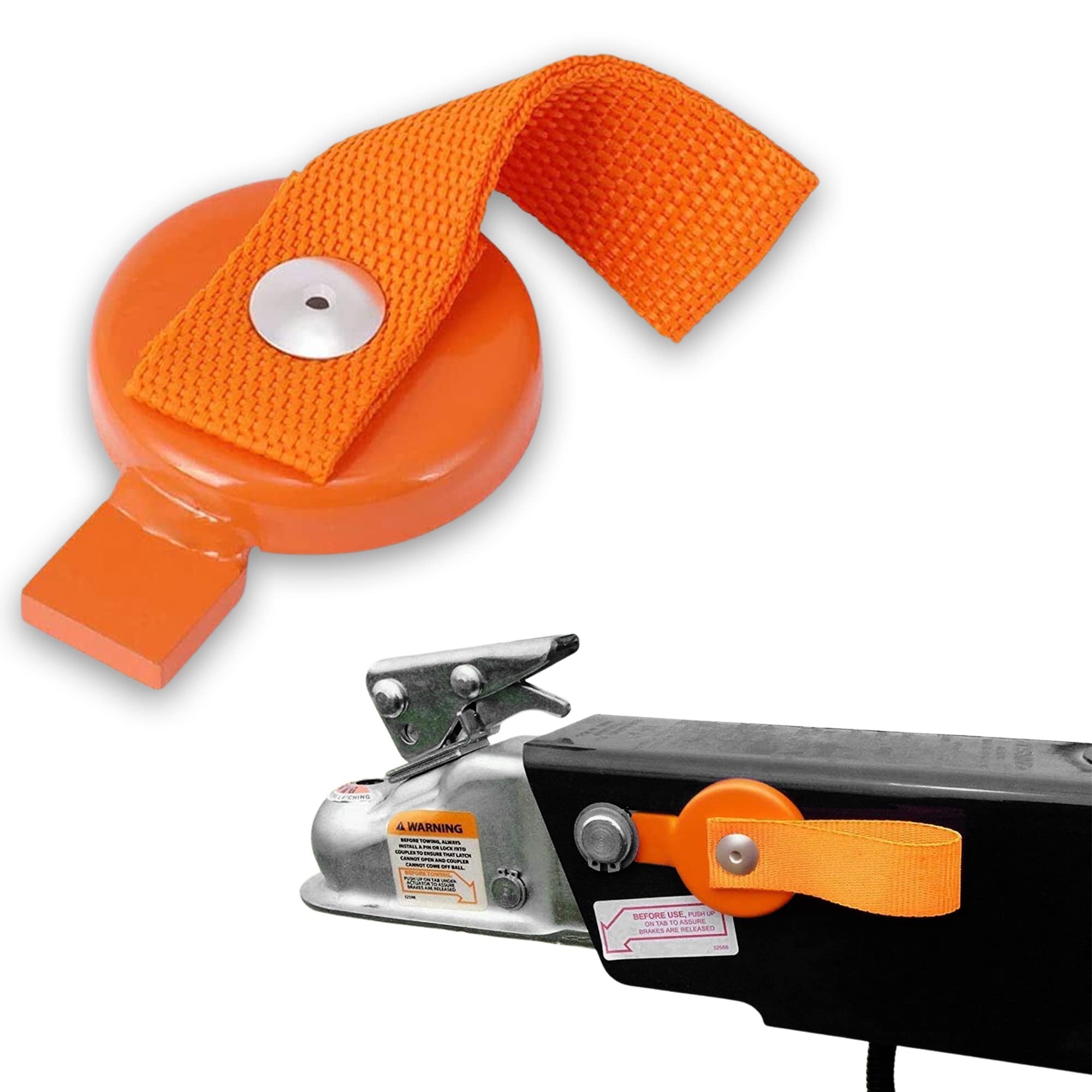 Gadget Beyond Lock Out Key for UFP Surge Brake Trailer - Magnetic with Heavy Duty Strap - Side Brake Lockout Bracket Compatible with - A-60, A-70, A-75, A-84