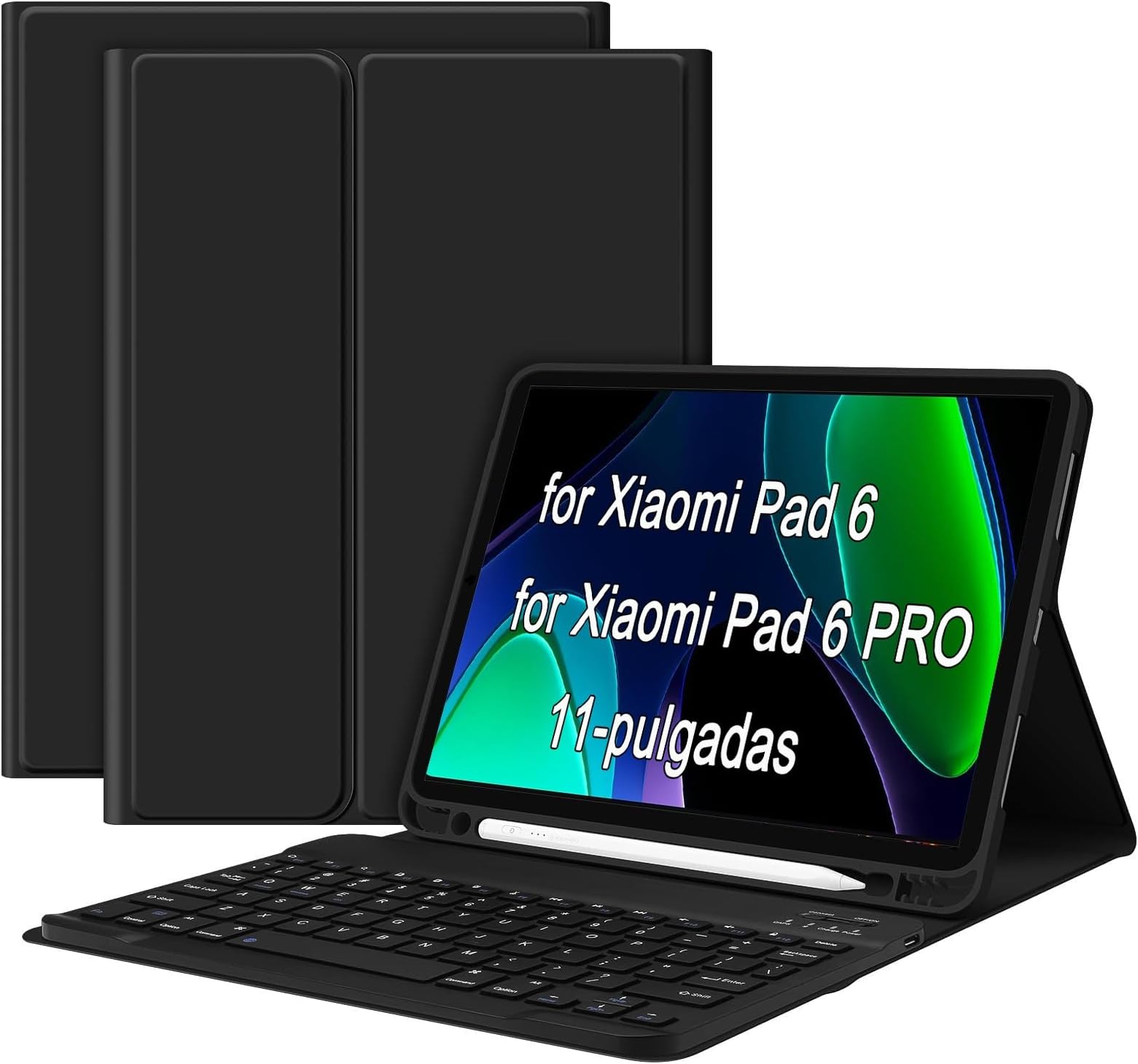 CZUR - Teclado Bluetooth Recargable Con Panel Táctil, Teclado Portátil