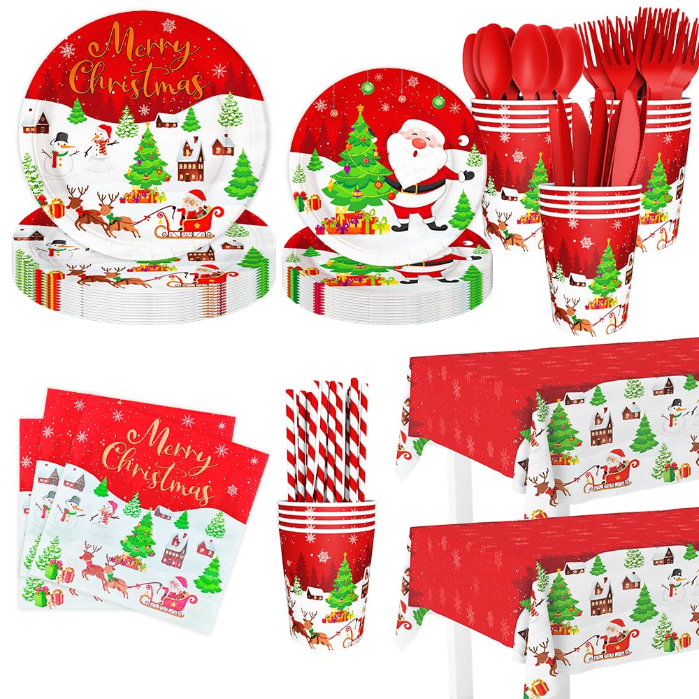 Locker.Ink | Elevate Your Holiday Gatherings with These Christmas Tableware Tips AIBIIN 194pc Christmas Tableware Set