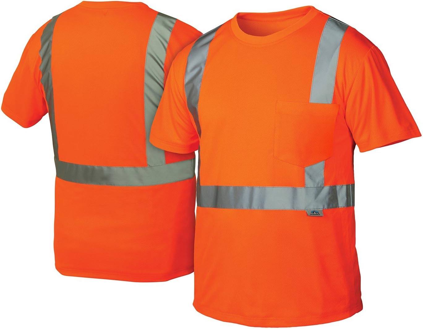 Pyramex RTS2110L Class 2 T-Shirt, Large, Hi-Vis Lime : Tools & Home Improvement