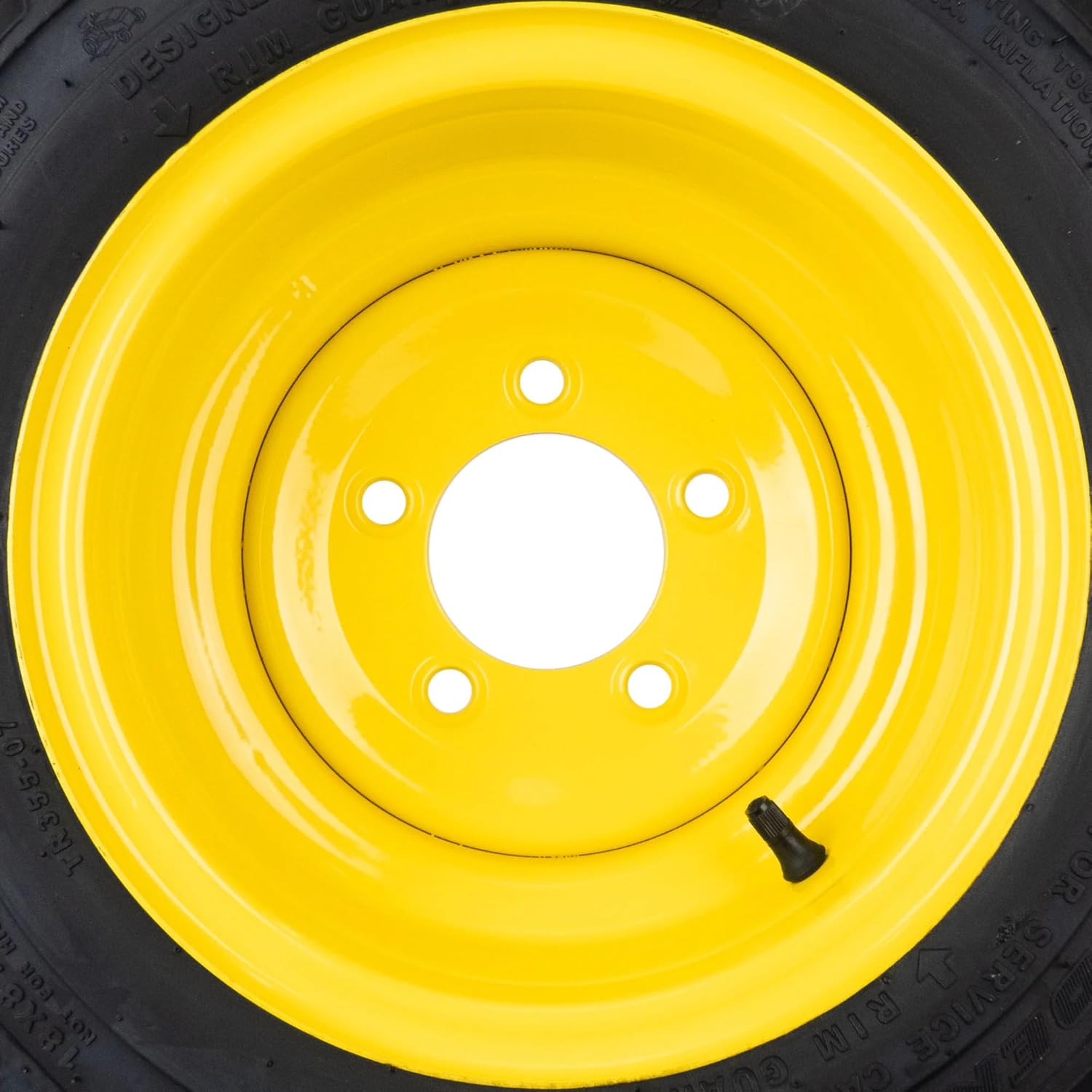 (2) Flat Free Tire Assemblies 18x8.50-10 Fits John Deere 1023E 1026R 1025R LVA20123