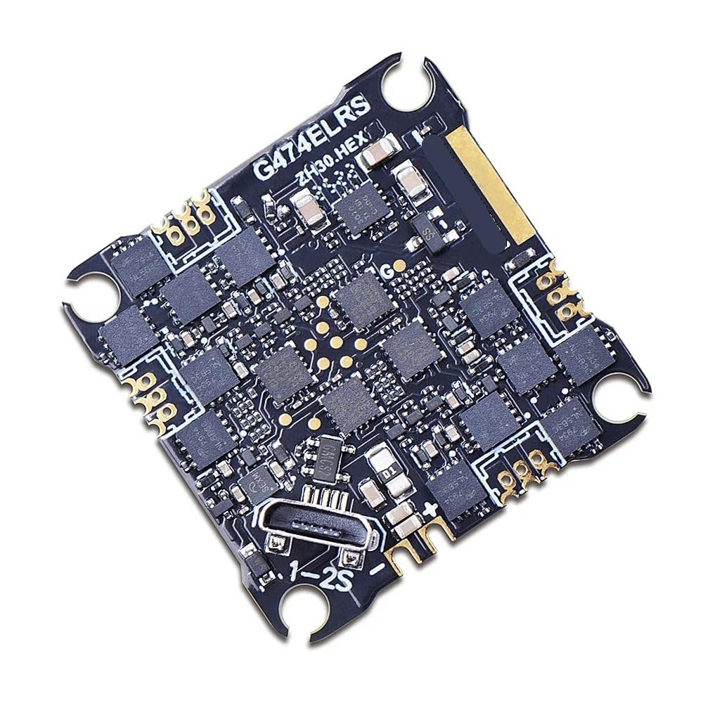 G474ELRS AIO Wbudowany odbiornik 2,4G ICM42688-P OSD 8 MB czarna skrzynka 5V 1,5 A 9 V 2 A BEC 1-2S 25 x 25 mm Φ4 mm Nadaje się do drona RC FPV