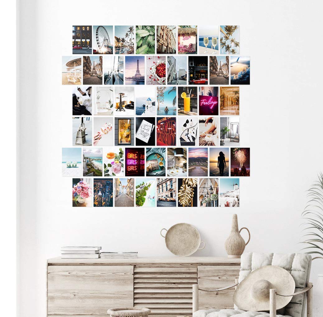 Buy Wall Collage Kit Aesthetic Pictures, Aesthetic Room Decor, Bedroom