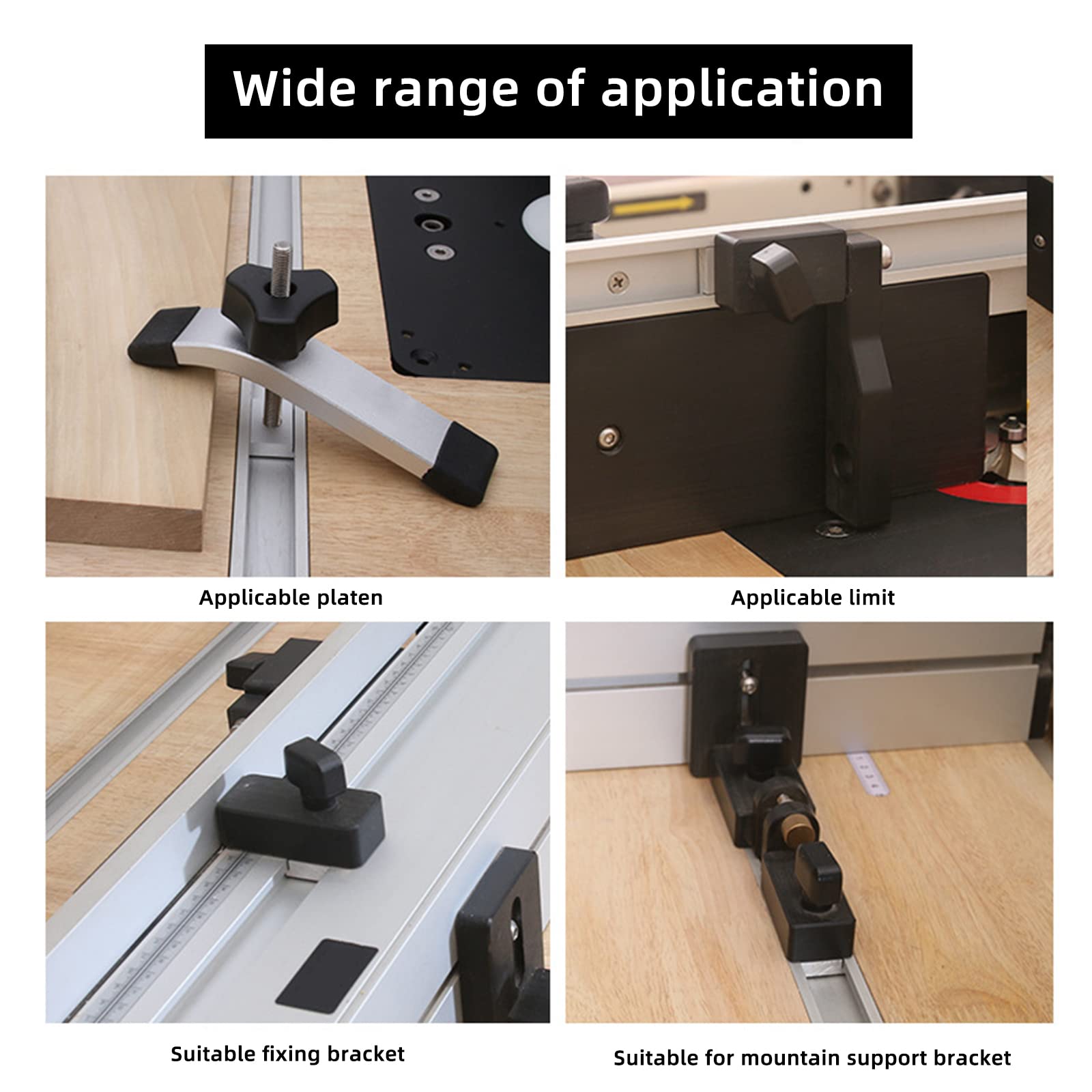 Rail De Guidage Coulissant En Aluminium Pour Scie Sur Table - Longueur 450 Mm - Neuf