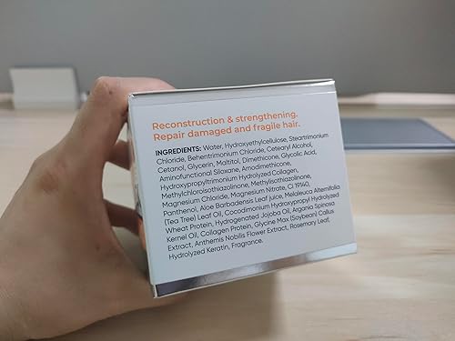 Miniatura 14 de Mascarilla acondicionadora profunda de vinagre de sidra de manzana, tratamiento para cabello seco dañado y reparación de puntas abiertas, fórmula