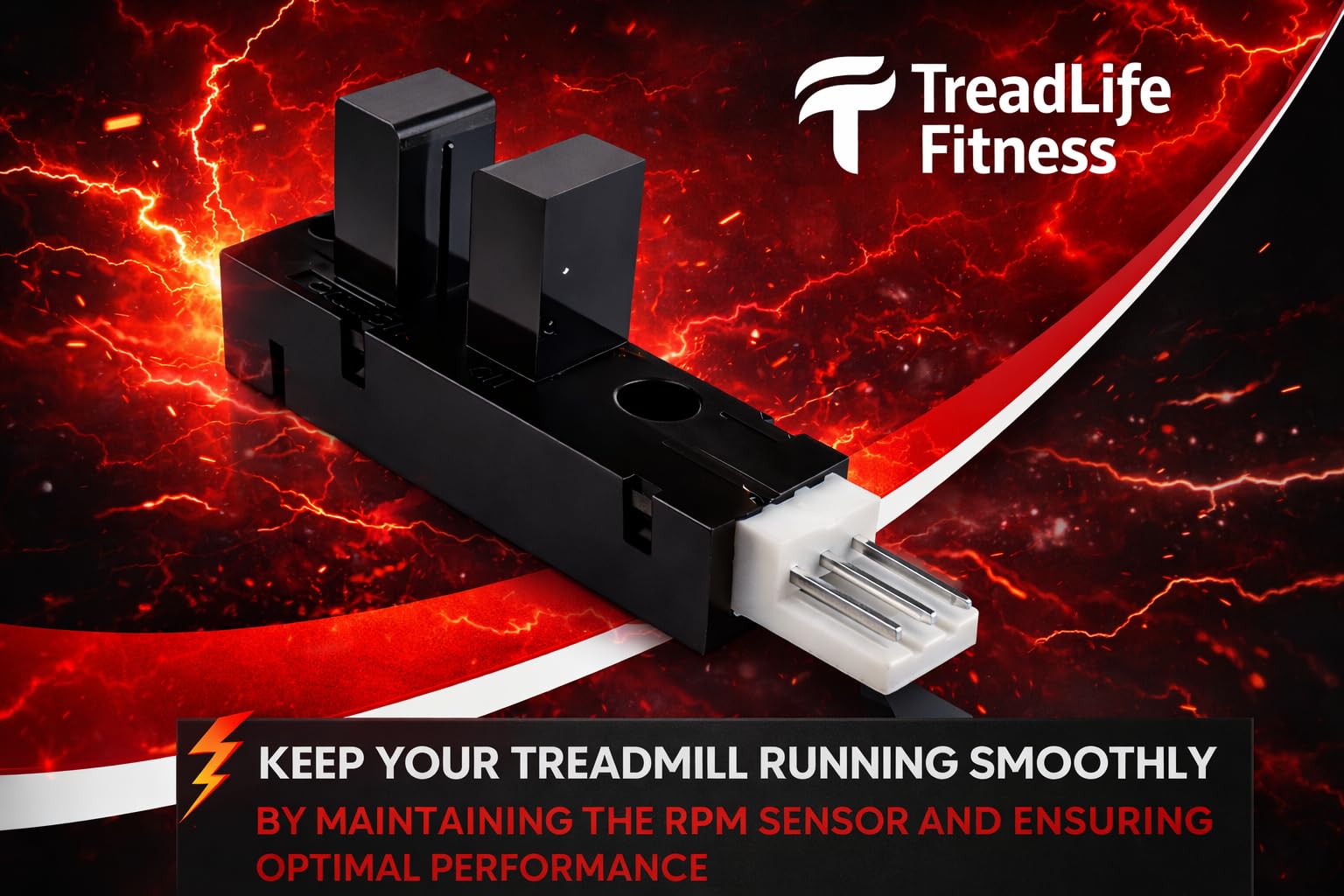 Sensor de velocidad RPM de la cinta de correr - Reemplazo para la cinta de correr Pacemaster Bronze, Pro, Plus, Plus 2, Elite y Select