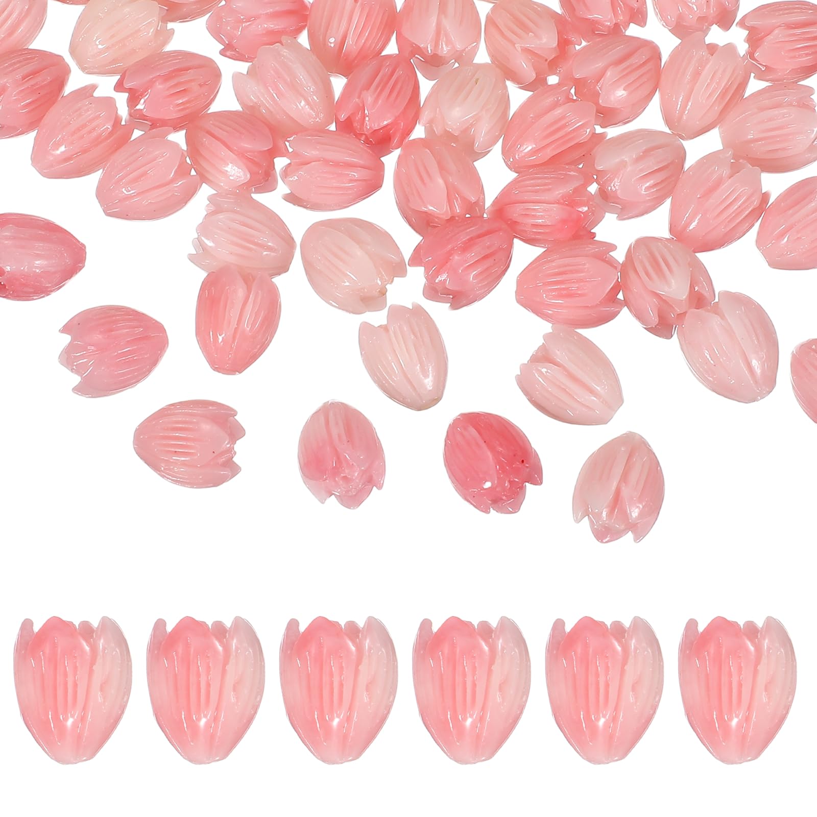 Perles fleur corail 13x10mm pour espacer vos perles de bracelets faits main
