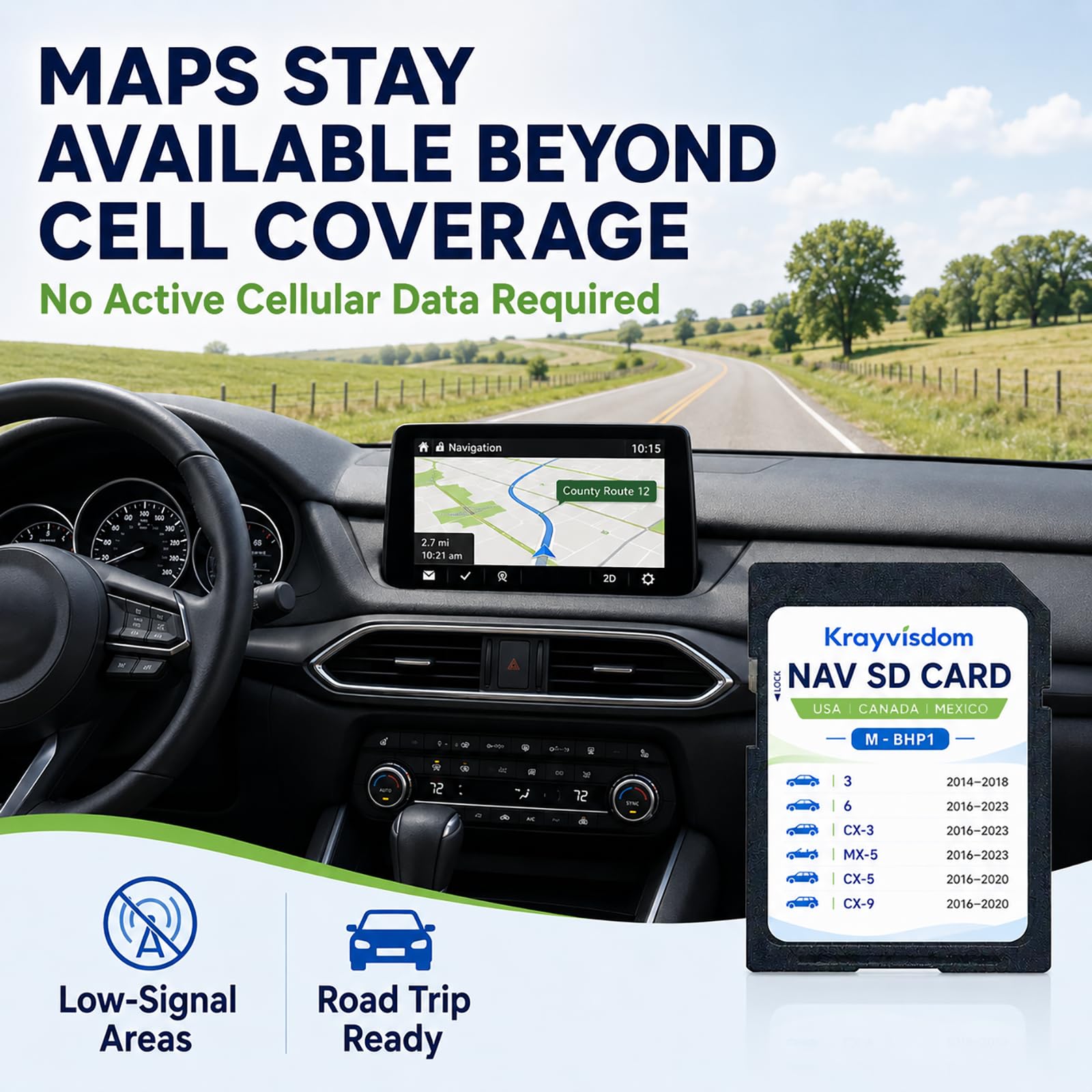 Amazon.com: BHP166EZ1U Navigation SD Card for Mazda 3 CX-5 Mazda 6