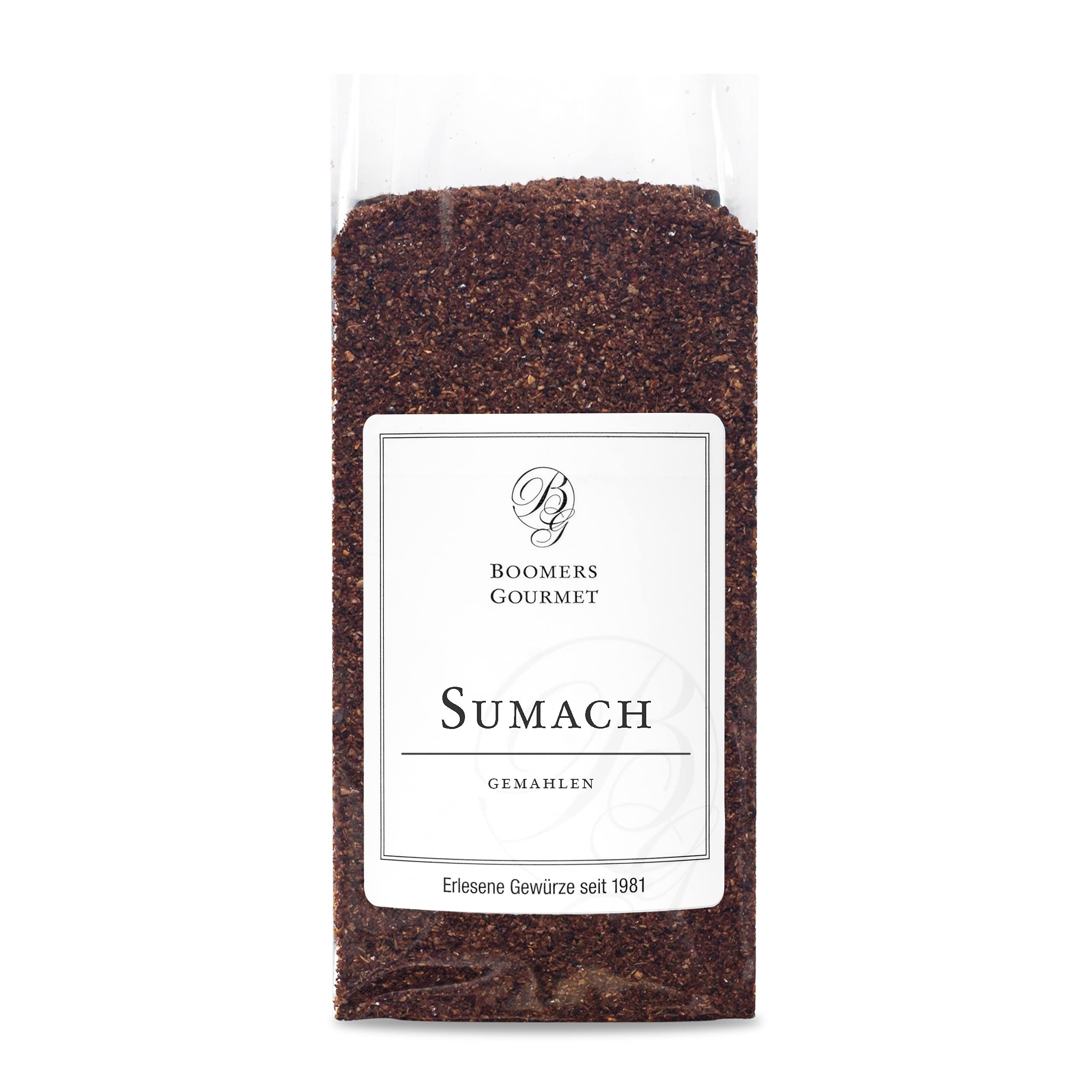 Boomers Gourmet - Sumach Gewürz, Sumac Früchte gemahlen, für die orientalische Küche nach Ottolenghi - 100 g