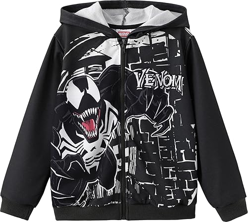 Zip Up Hoodie Spiderman Hooded Sweatshirt Lightweight Cardigan Spider-Verse Venom