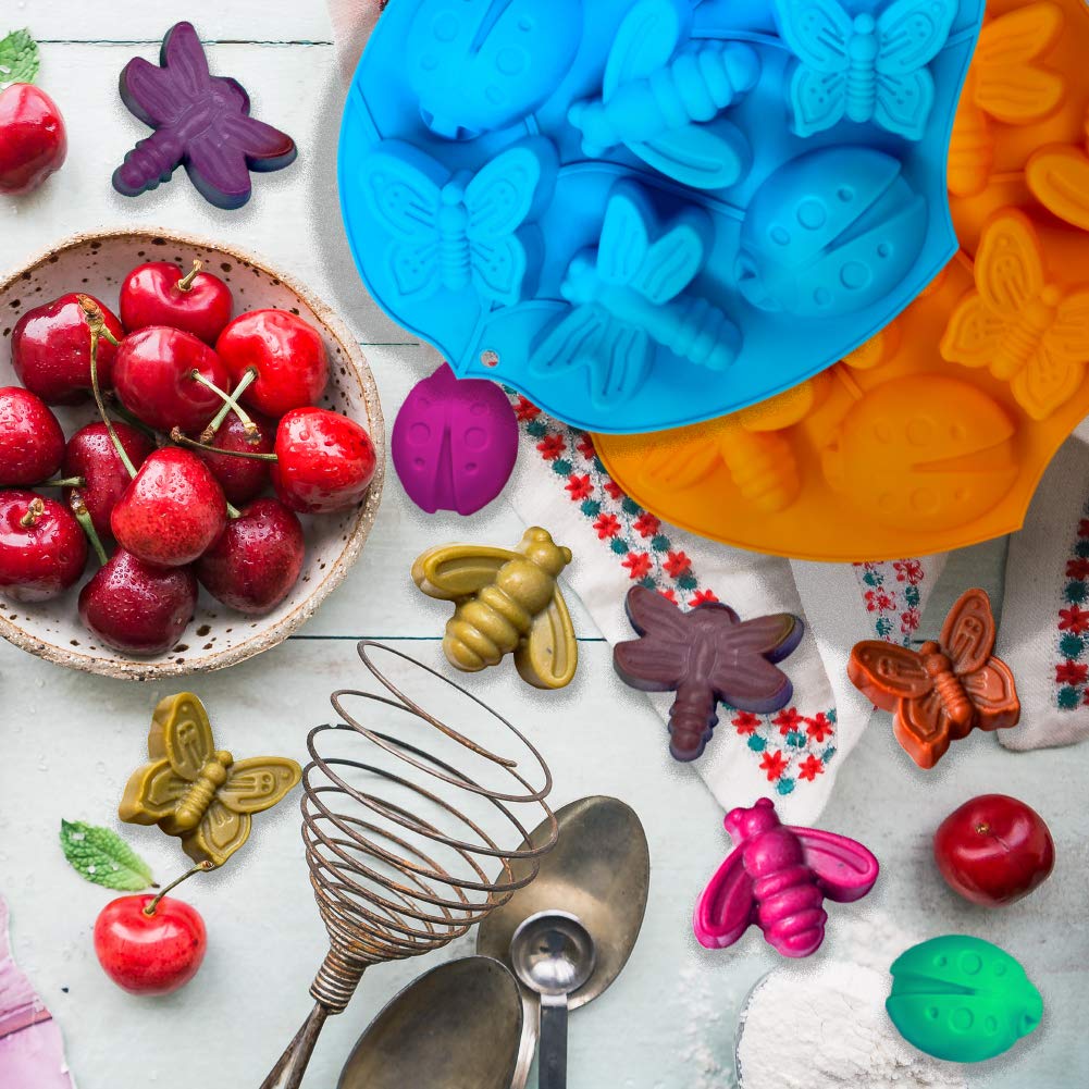 Chikanb 3D Moule à Gâteau En Silicone, Moule à Shokolade DIY