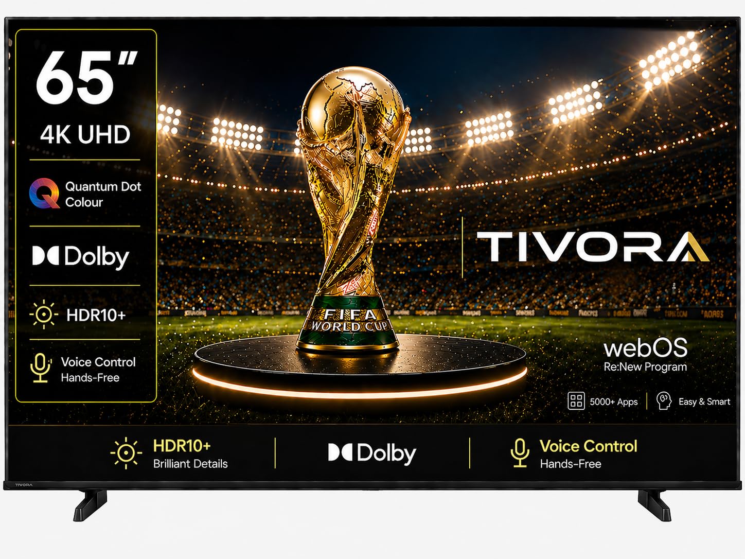 TIVORA 65 inch (165cm) 4K Ultra HD Smart LED TV | WebOS Smart TV | Magic Voice Remote | Built-in WiFi & Bluetooth | Apple AirPlay & Apple Home Compatible-image-32