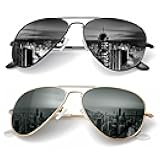 Classic Aviator Sunglasses for Men Women Driving Sun glasses Polarized Lens UV Blocking