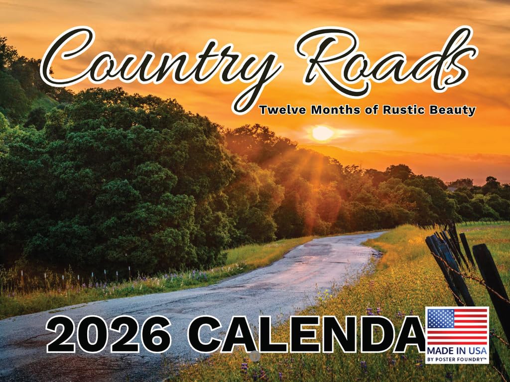 Country Roads Calendar 2026 Wall โ image 1