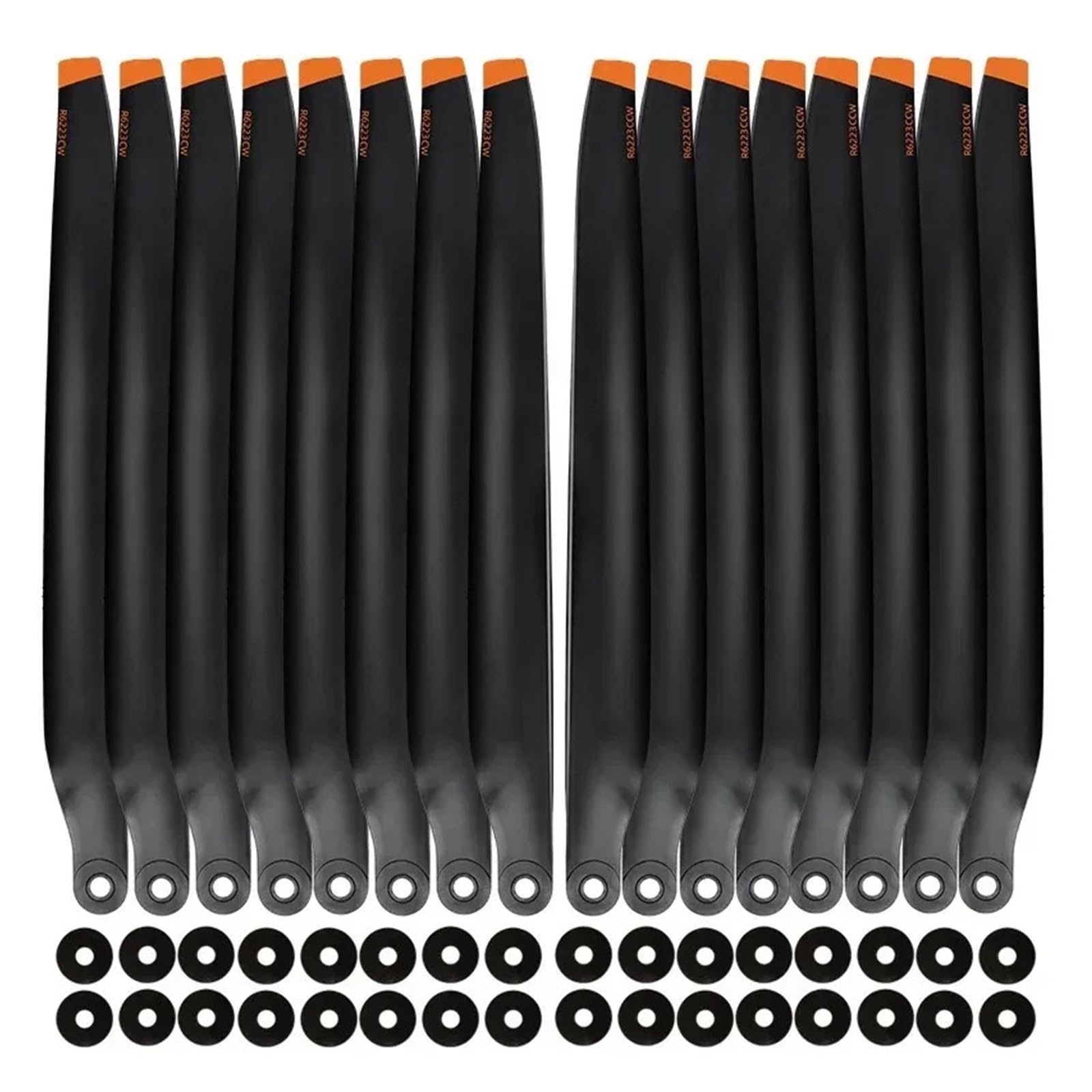 Hélices de fibra de carbono for drones T70/T70P/T100 6223, cuchillas de pulverización de cultivos de grado industrial, compatibles con DJI(T100 16PCS)