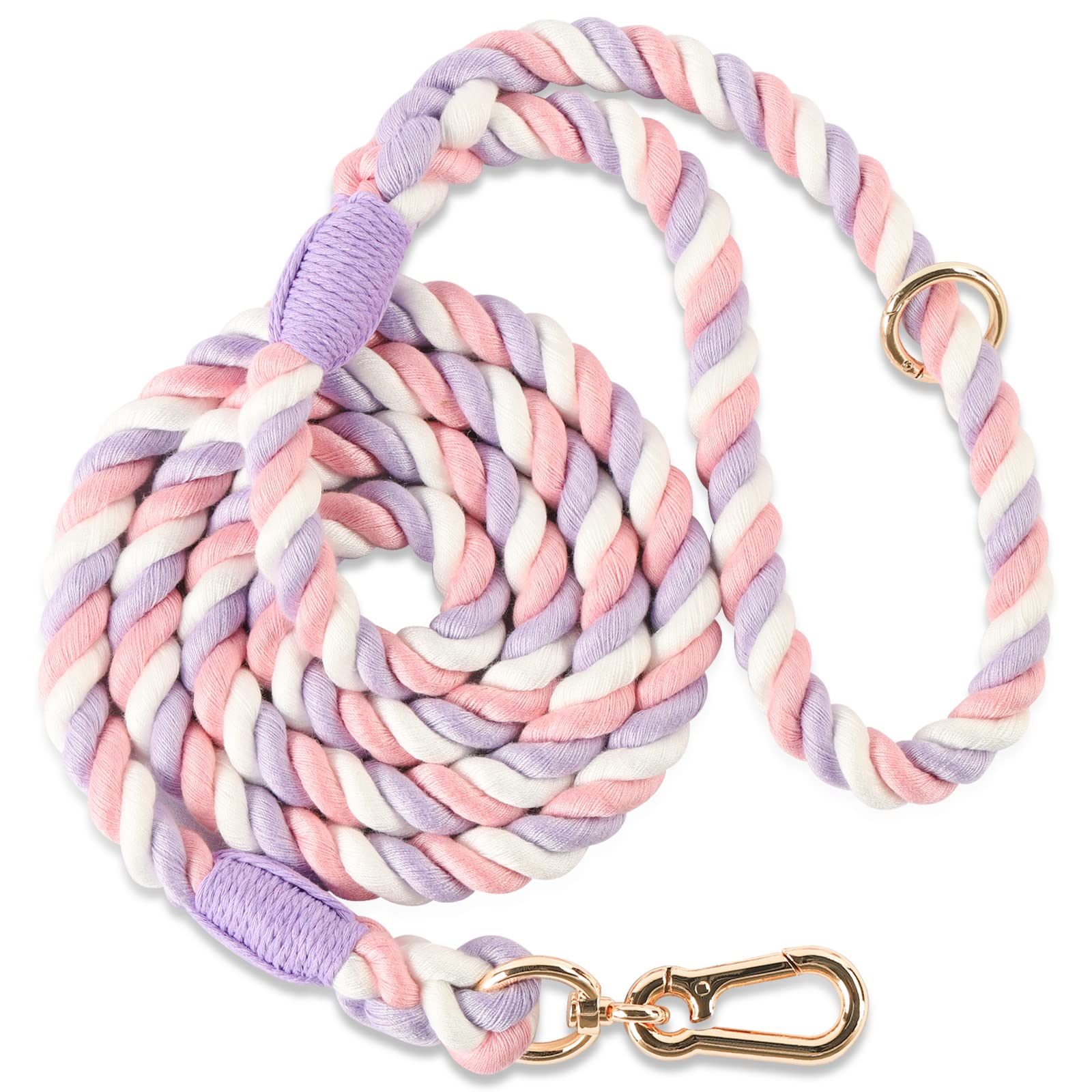 NUGUTIC Dog Leash, Handcrafted, Braided Rope, for Small, Medium and Large Dogs, 1.2 m, Unicorn โ image 1