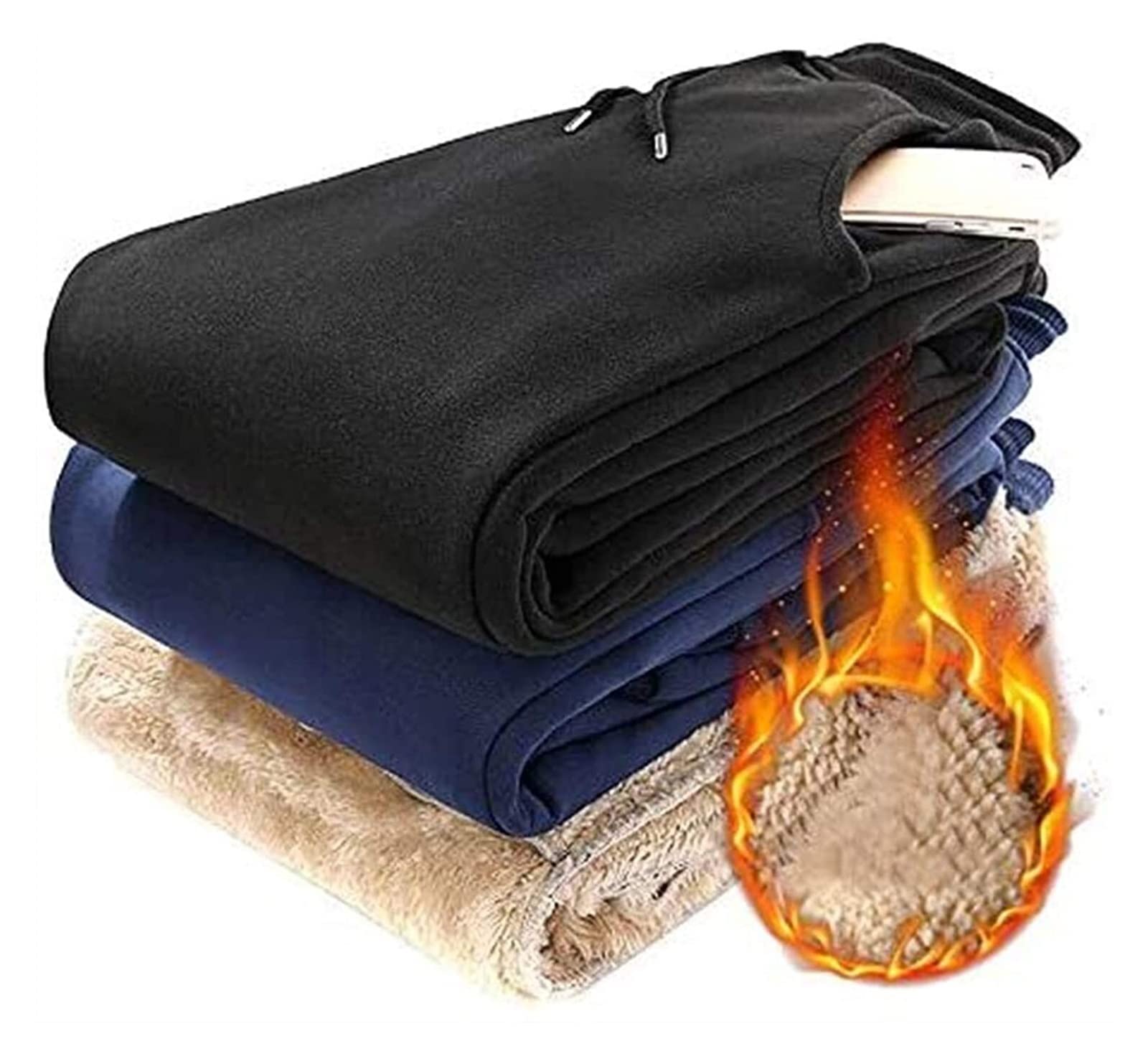 WEITING Spodnie dresowe męskie bawełniane spodnie sportowe slim fit spodnie treningowe długie joggery spodnie na co dzień zimowe polarowe spodnie dresowe z kieszeniami spodnie dresowe streetwear