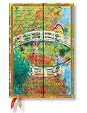 Paperblanks Dayplanners 2017 Monet (Bridge) Mini Horizontal 12Months DE3344-8 英語版 正規輸入品