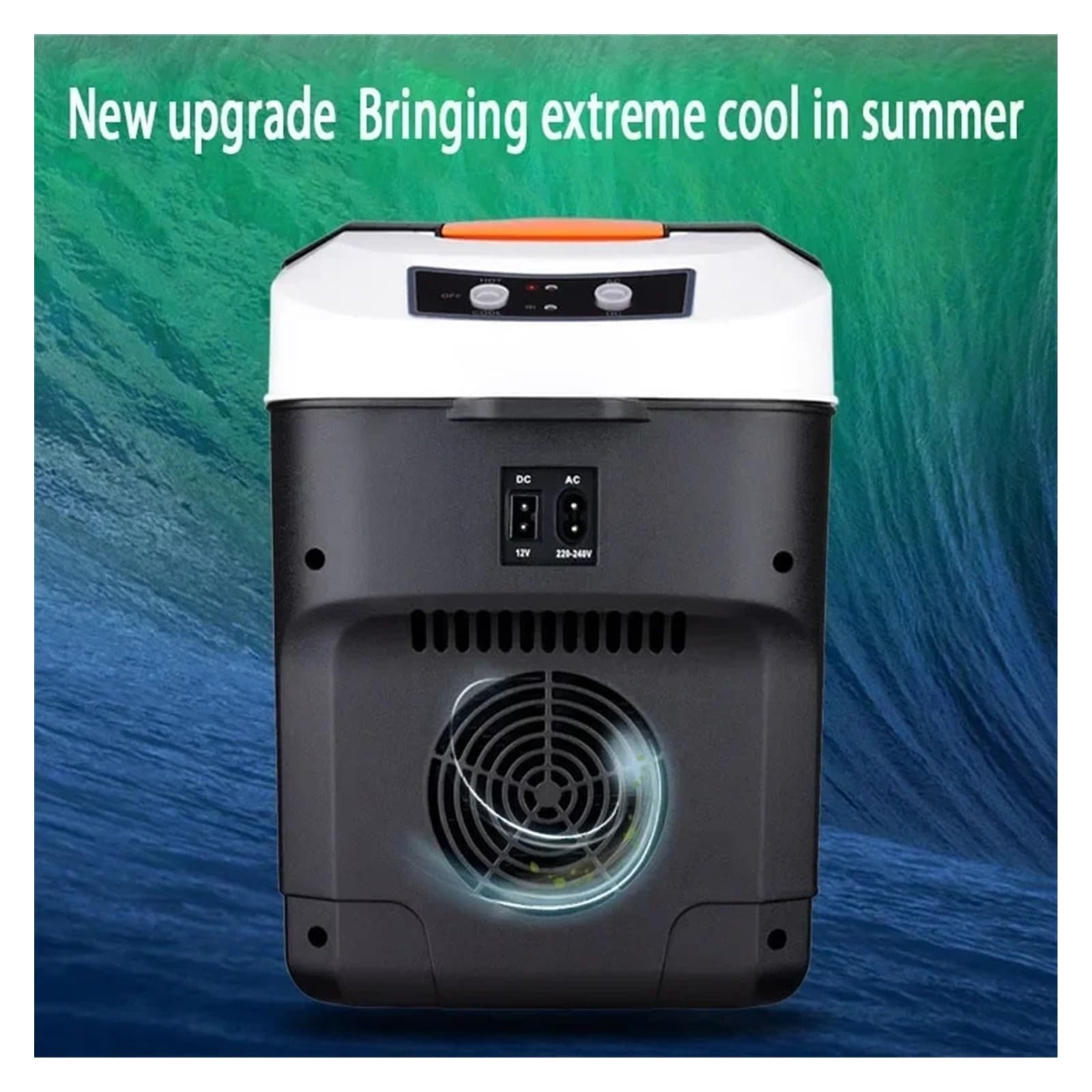 Mini refrigerador for Coche de 10 litros, Ideal for Uso doméstico, en vehículos, dormitorios, Camiones, frío y Calor, con Control de Temperatura y Pantalla Digital.(Digital Display,UK)