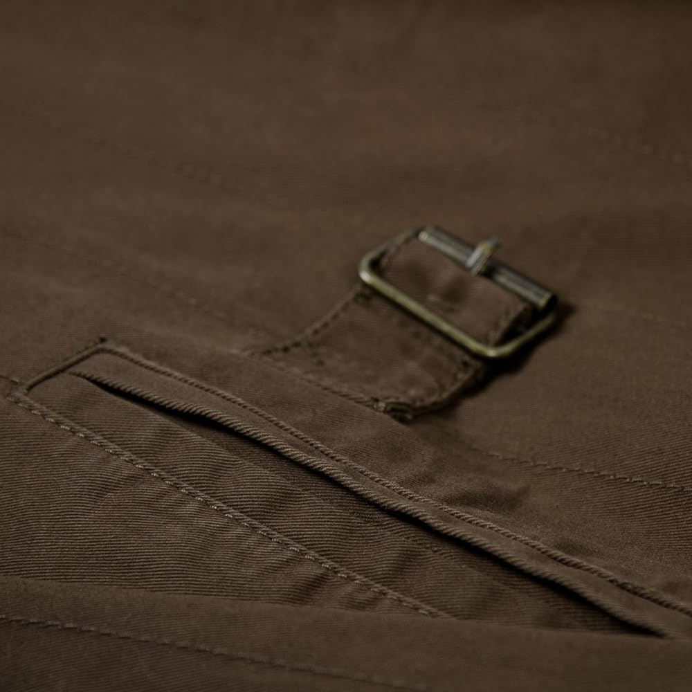 Amazon.com: Musterbrand Dragon Age Men Trench Coat Varric Brown XS