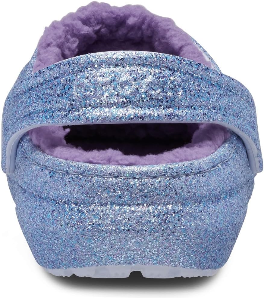 Crocs Boys' Classic Lined Glitter Clogs
