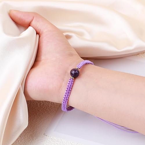 Miniatura 4 de Zodiac Bracelet 12 Constellation Sign Bracelet for Women Natural Crystal Healing Bracelet Birthstone Bracelet Jewelry Birthday Gift for Lovers