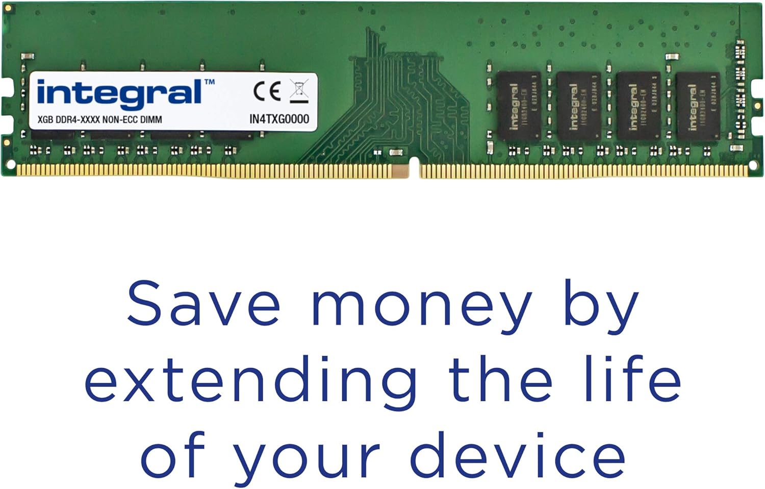 Integral 64GB (2X 32GB) DDR4 RAM 3200MHz DIMM Desktop Computer Memory Module Kit