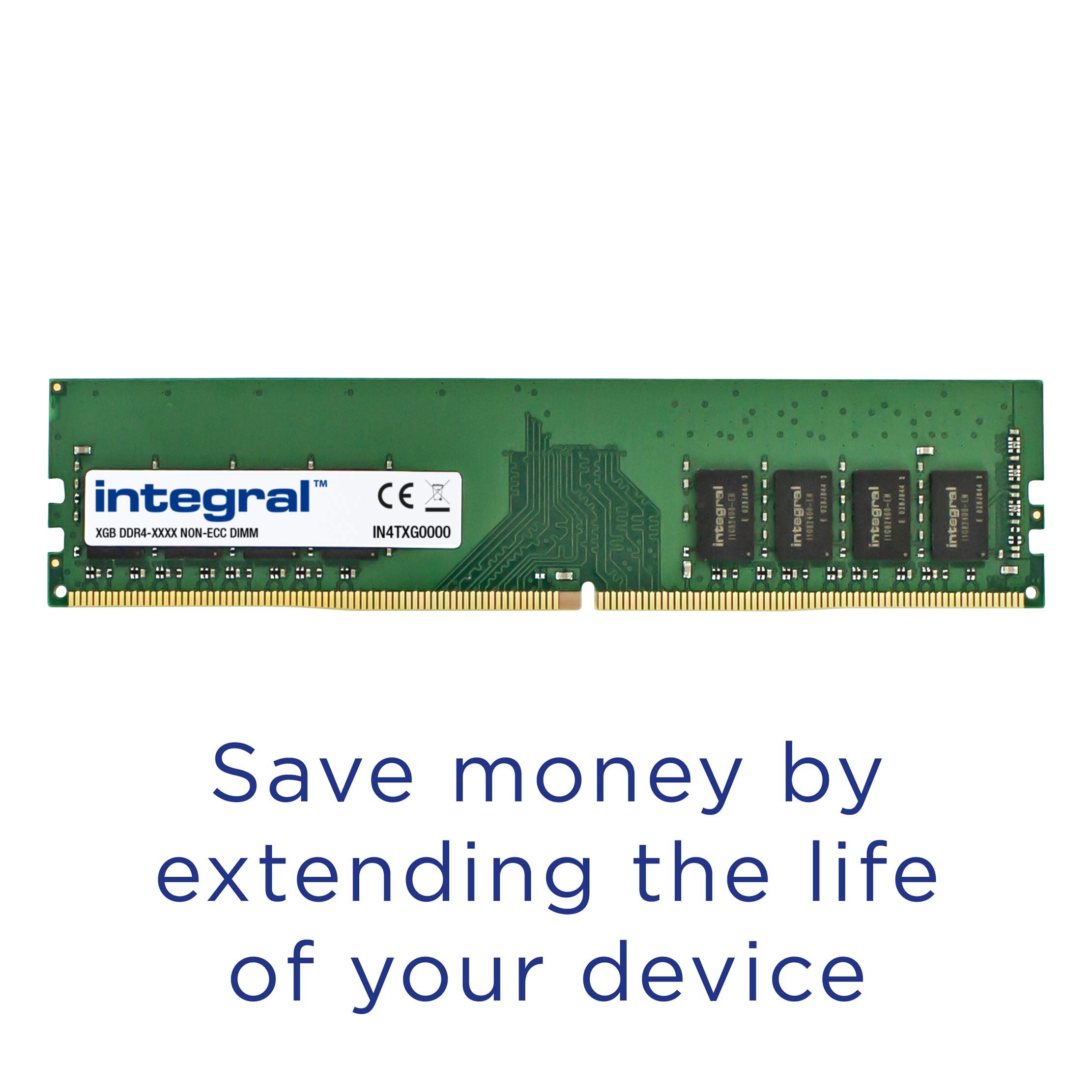 Integral 64GB (2x 32GB) DDR4 RAM 3200MHz DIMM Desktop Computer
