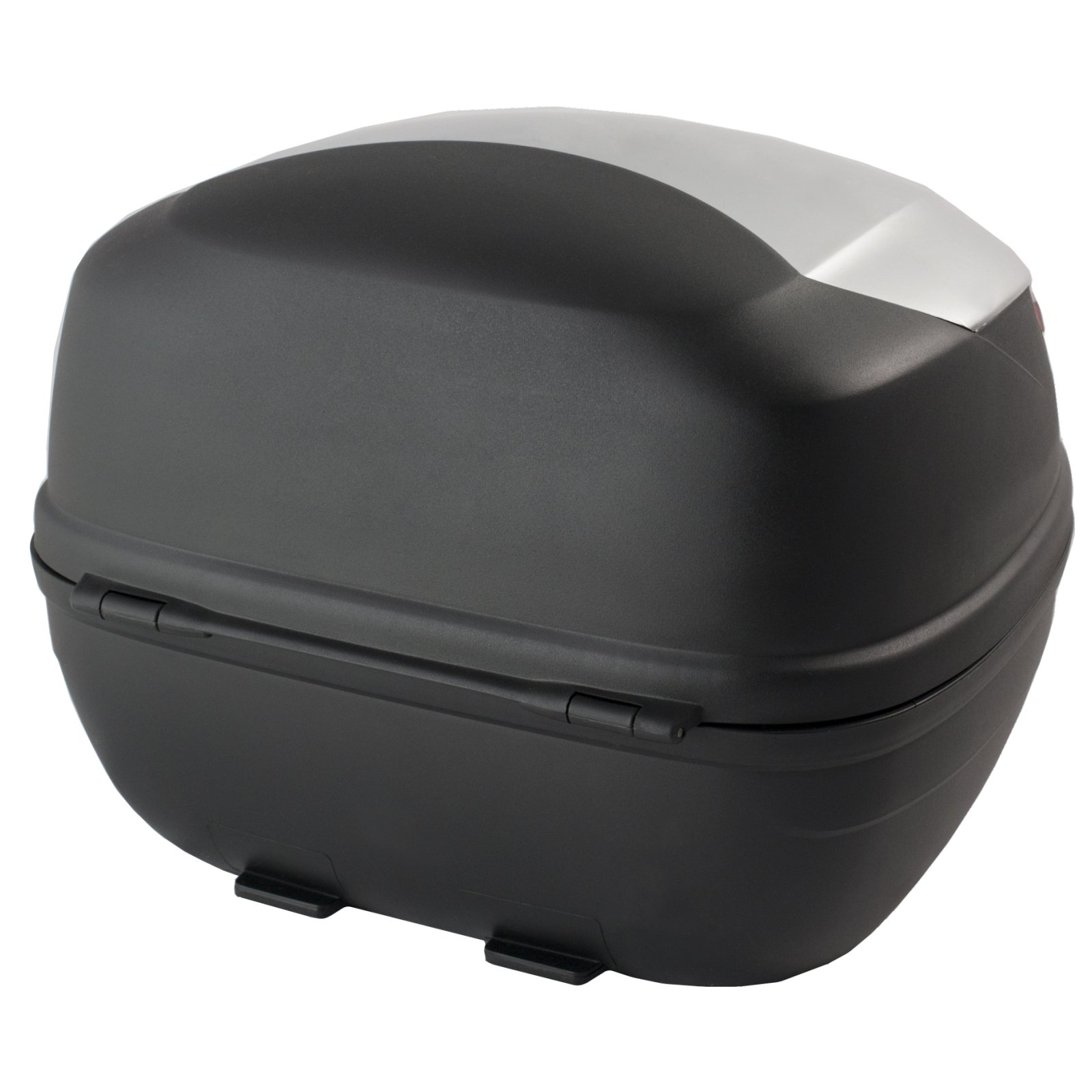 Bauletto 32 L con frecce e luci di stop per moto scooter quad argento