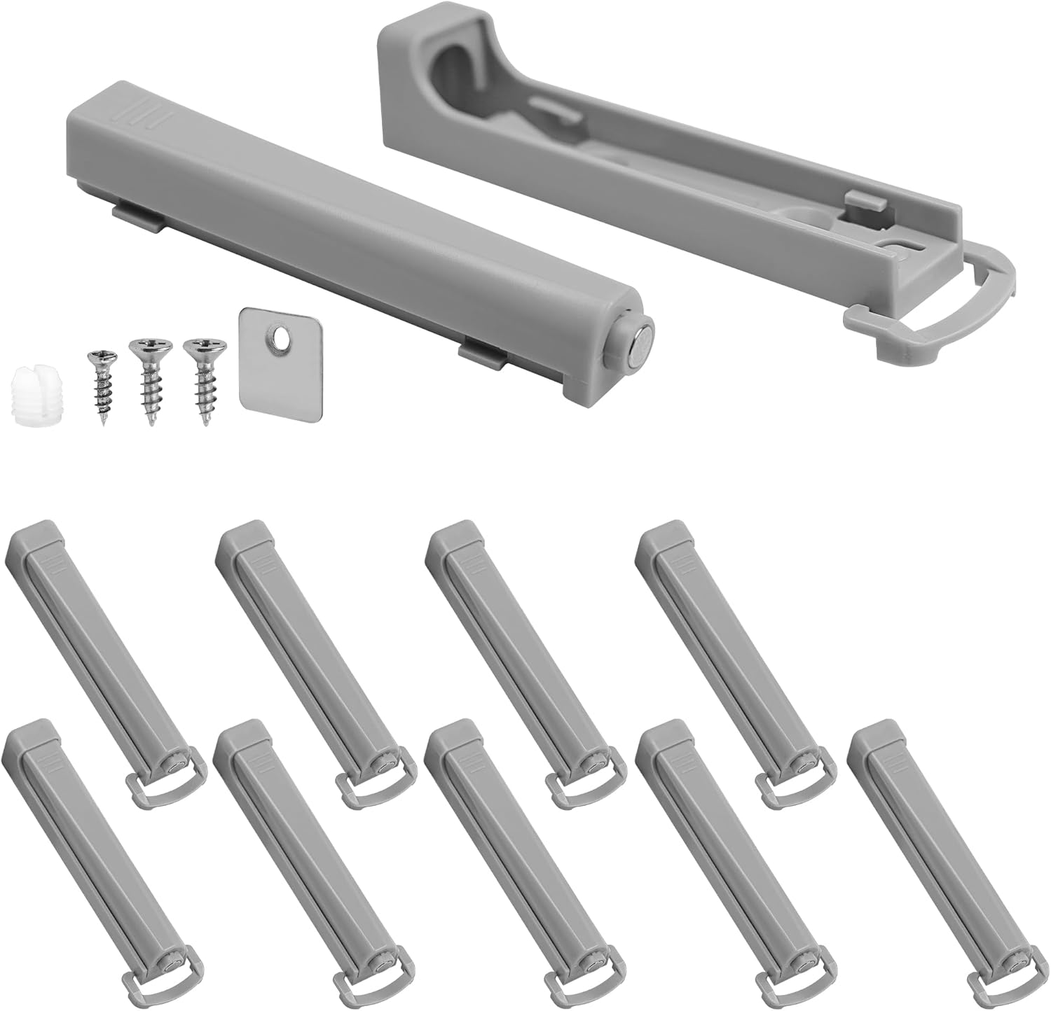 Push to Open Door Latch, 10 Pack Strong Spring Push Latch for Hidden Door Cabinet Pull Kitchen Drawer Catch,Pop Out Release Touch Push to Open Hardware