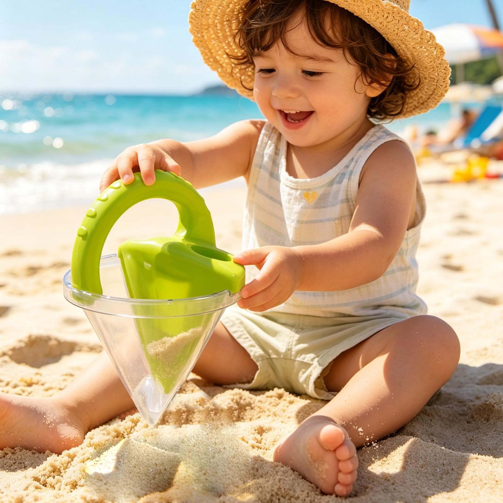Strand-Sand-Trichter, Sand- und Wasser-Mischtropfer, Strandspielzeug(Gn+y)