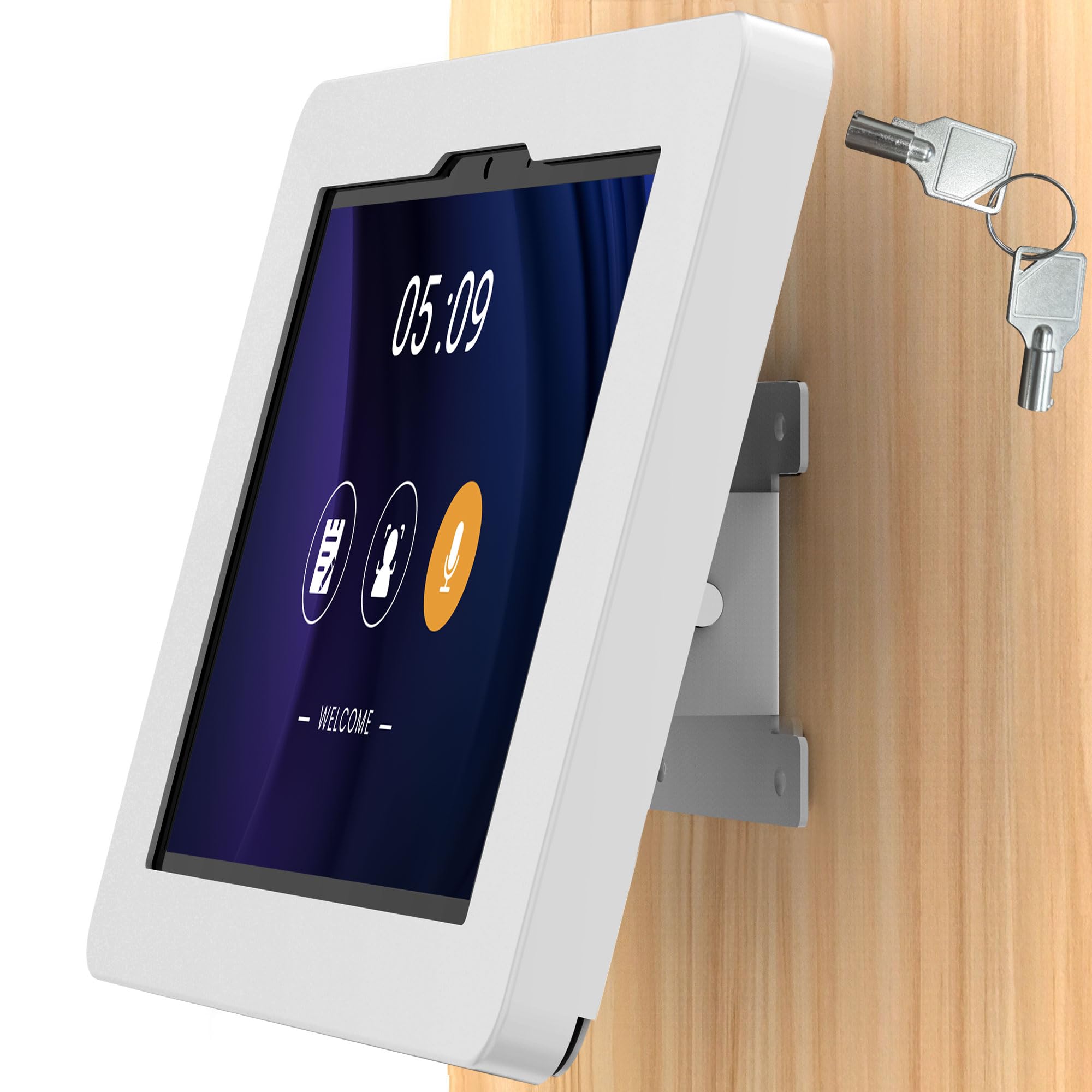 Beelta Tablet Wall Mount Compatible with Microsoft Surface Go 1 2 3 4 Anti Theft with Lock Tiltable Adjustable - BSW101WR