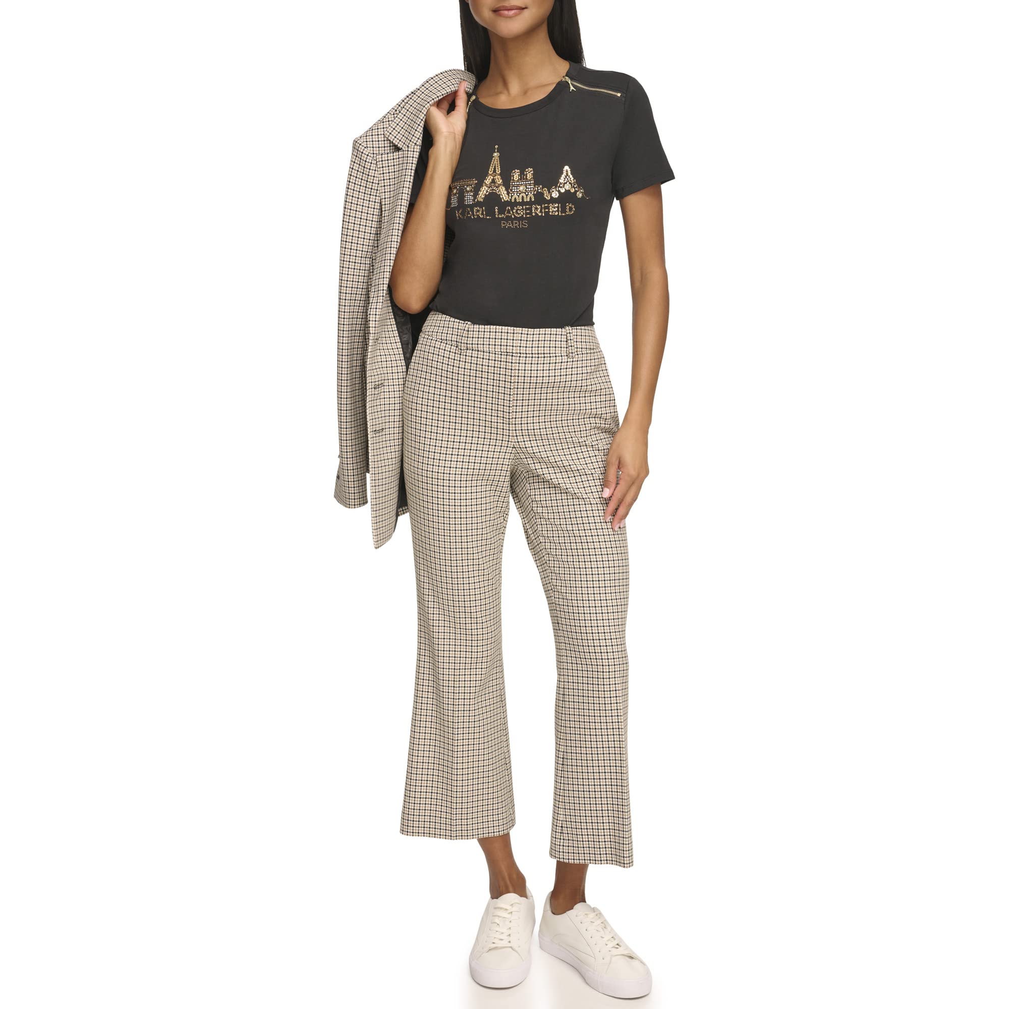 Karl Lagerfeld Womens Pattern Pant