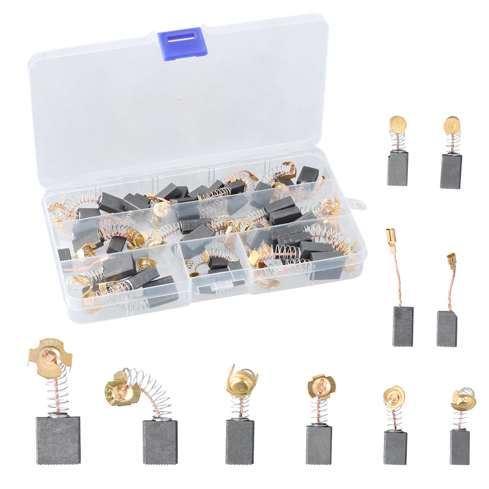 10 Pz/Set Spazzole Carbone Motore Utensile Elettrico Piumate - Foto 8