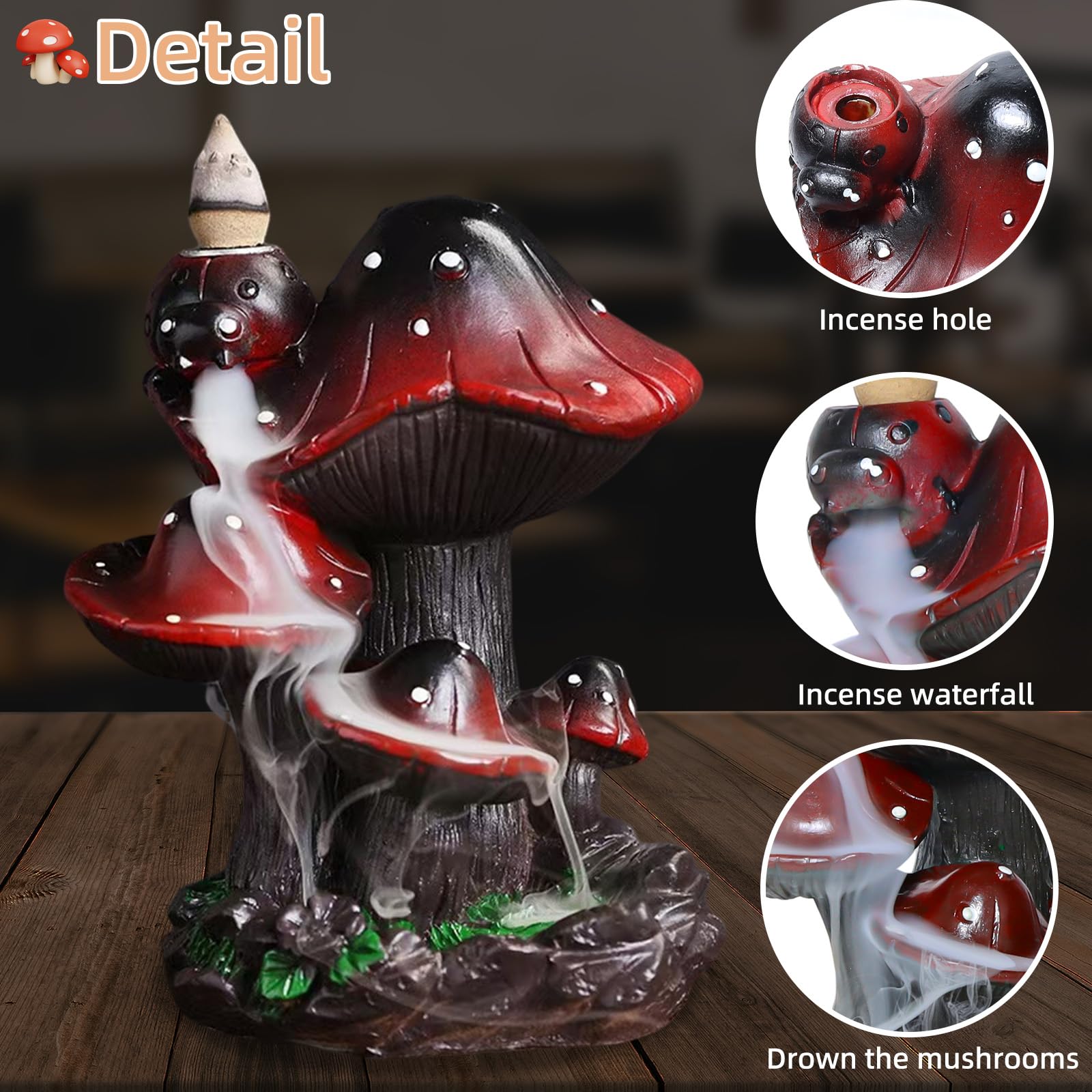 Amazon.com: Mushroom Backflow Incense Holder – Ceramic Incense