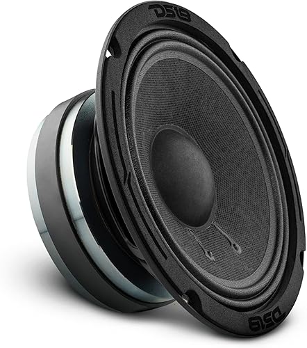 DS18 8PRO300MB-8 PRO Altavoz de bajos medios de 8 pulgadas 300 vatios de potencia máxima 150 vatios RMS 8-Ohm - Potente altavoz de bajos medios para
