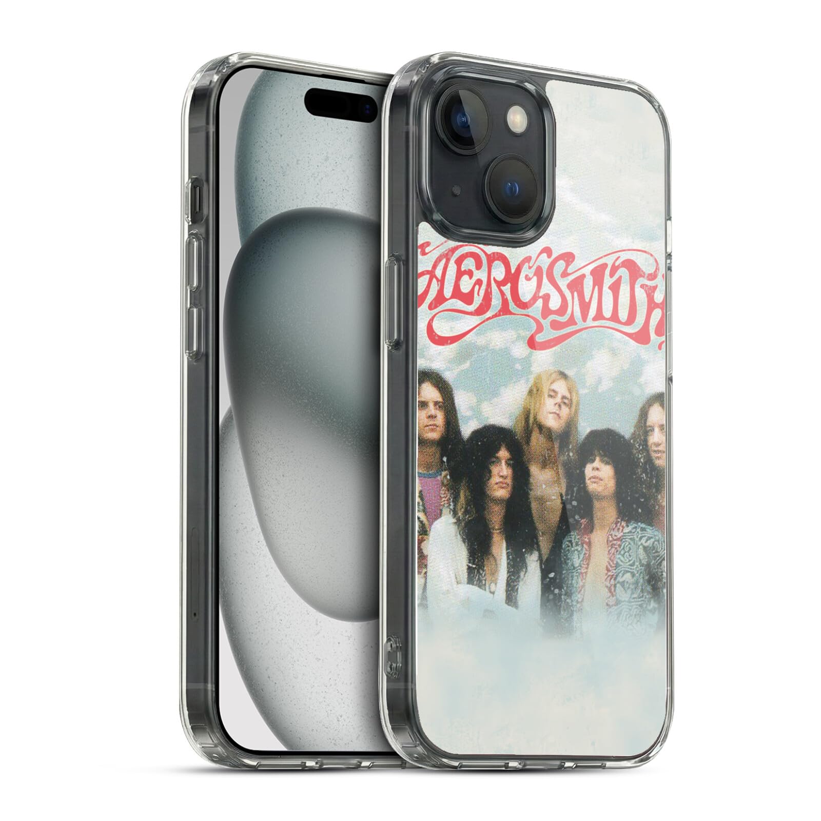 Funda Aerosmith para iPhone 15 carcasa de gel suave con logo clásico Head Case Designs 7
