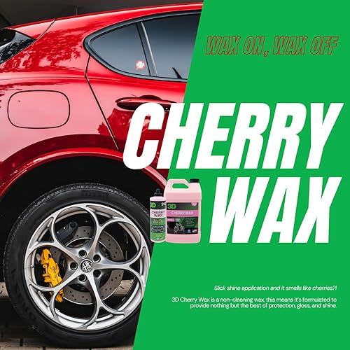Miniatura 3 de 3D Cereza de cereza cera de carnauba con brillo profundo aspecto húmedo protección UV para colores de pintura oscura 16 onzas