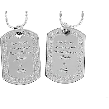 custom engraved dog tag necklace