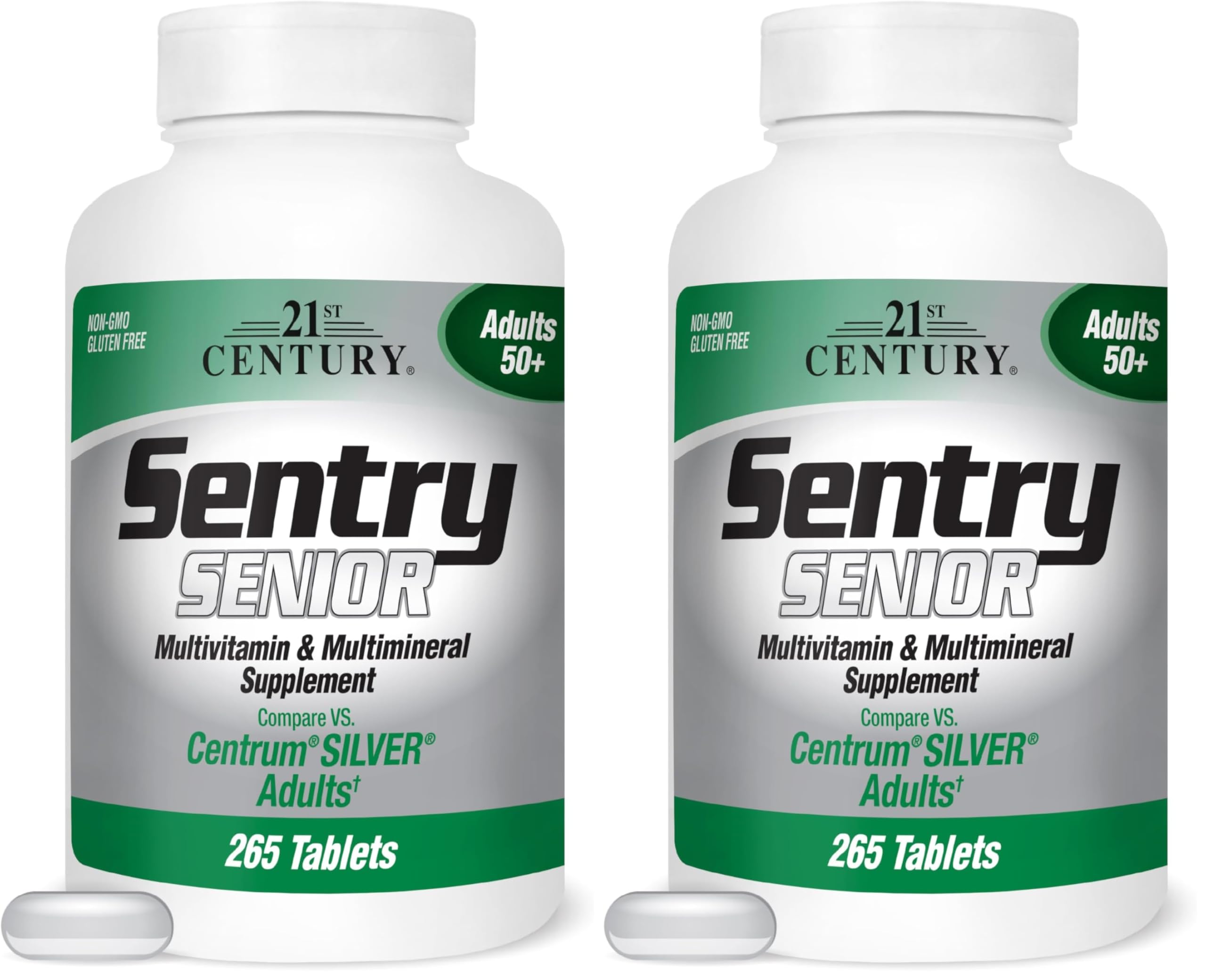 21st Century Sentry Senior Tablets, 265 Count (Pack of 2) 265 Count (Pack of 2) Tablets