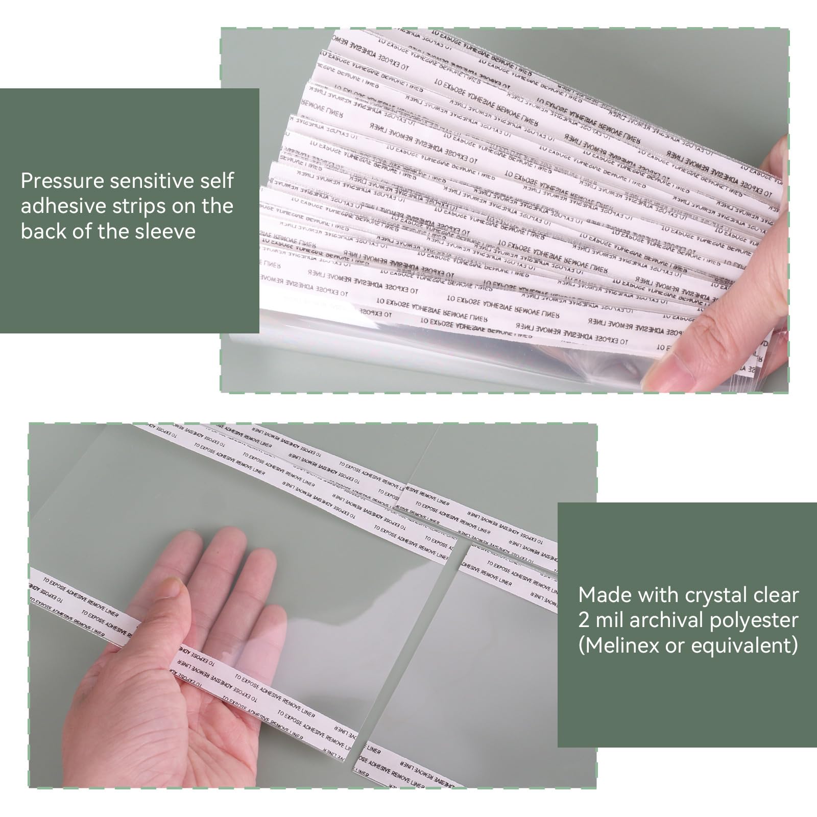Preserve & Protect 25 Clear Photo Sleeves - 6x4 Inch (155x105mm) Storage Pages - View #2