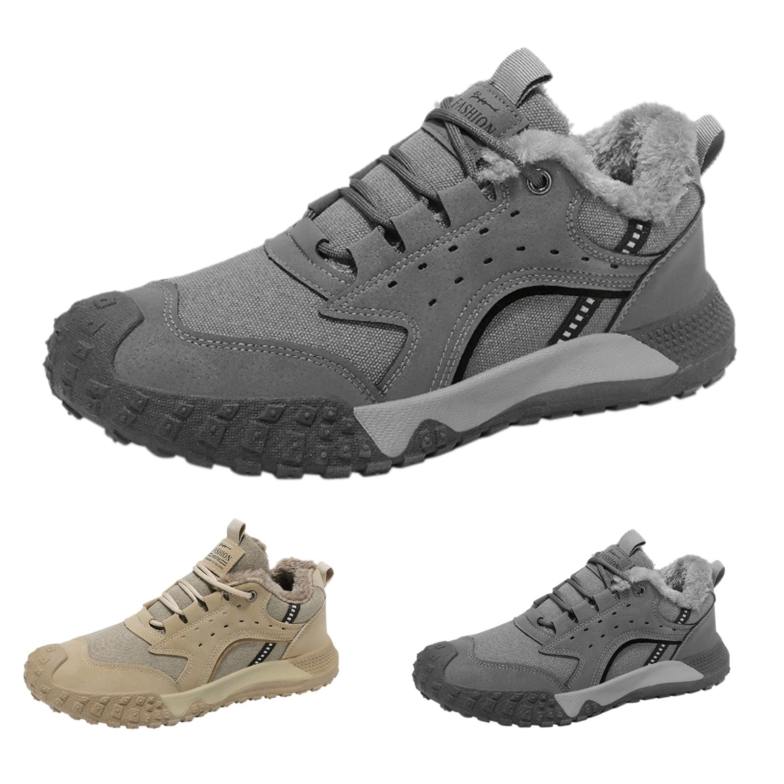 Outdoorschuhe Herren Gefüttert Wanderschuhe Herren Warm Schneeschuhe