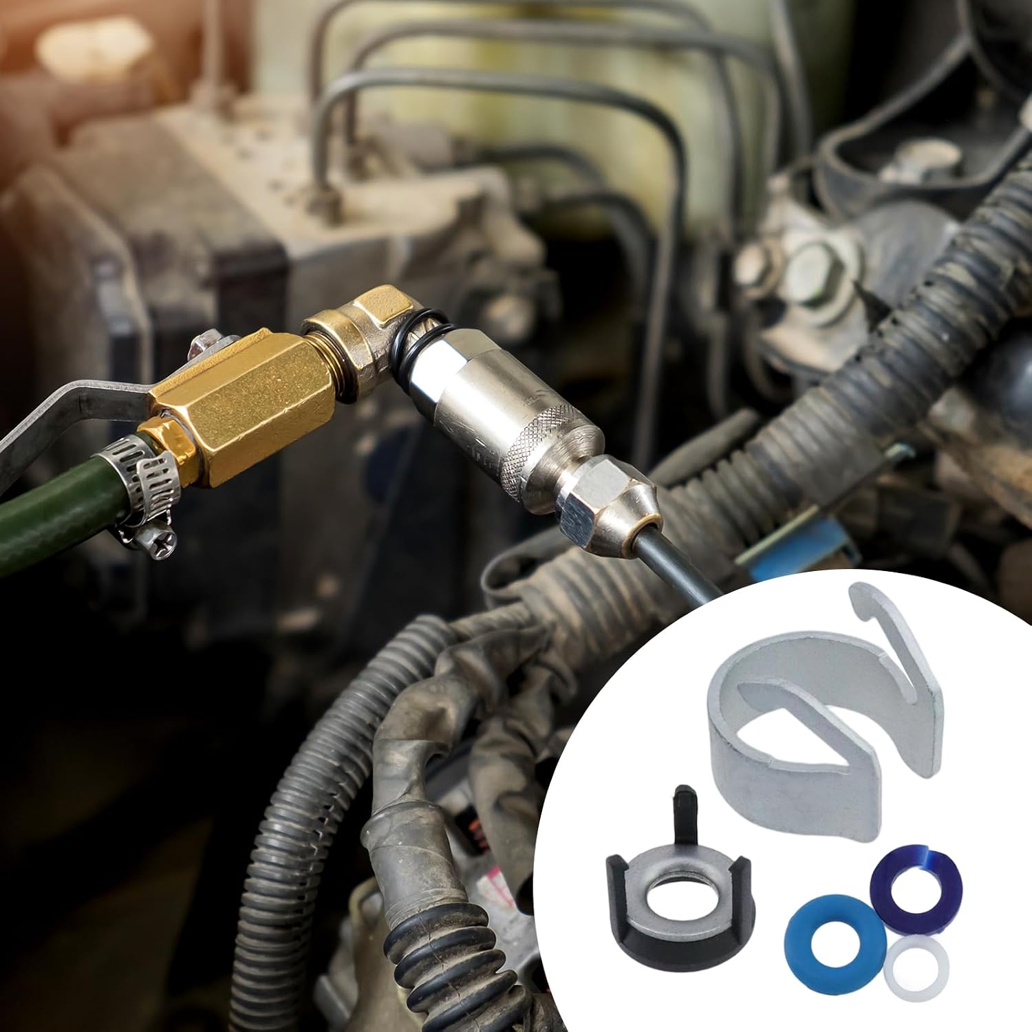 4 Set Fuel Injector Seal Repair O-Ring Kit 06H998907B/06J998907A/06J998907D for VW Beetle 2.0 TFSI Audi