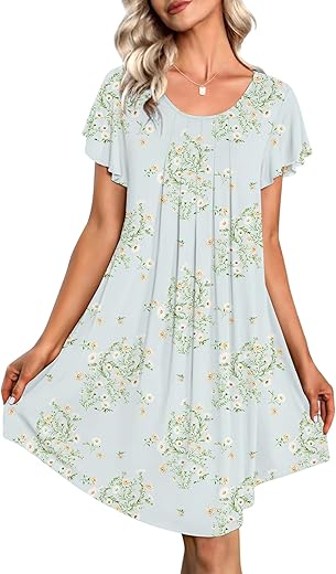 Ekouaer Womens Nightgown Soft Sleepwear